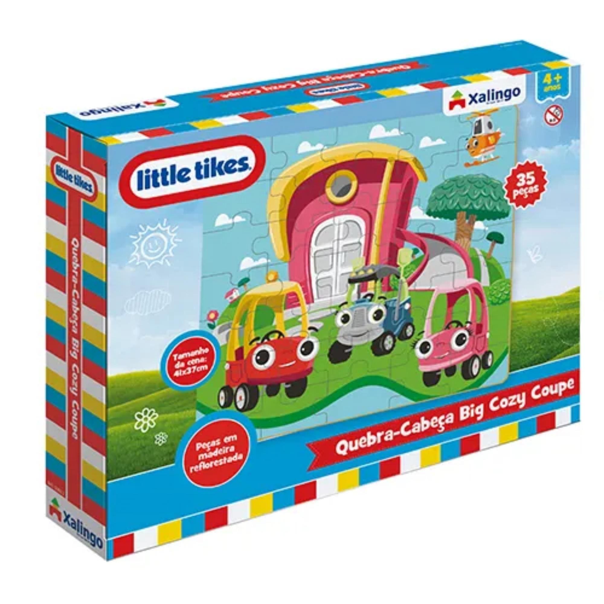 Quebra-Cabeça Big Little Tikes 35 peças Grandes em MDF para Crianças +4 Anos Xalingo - 59032