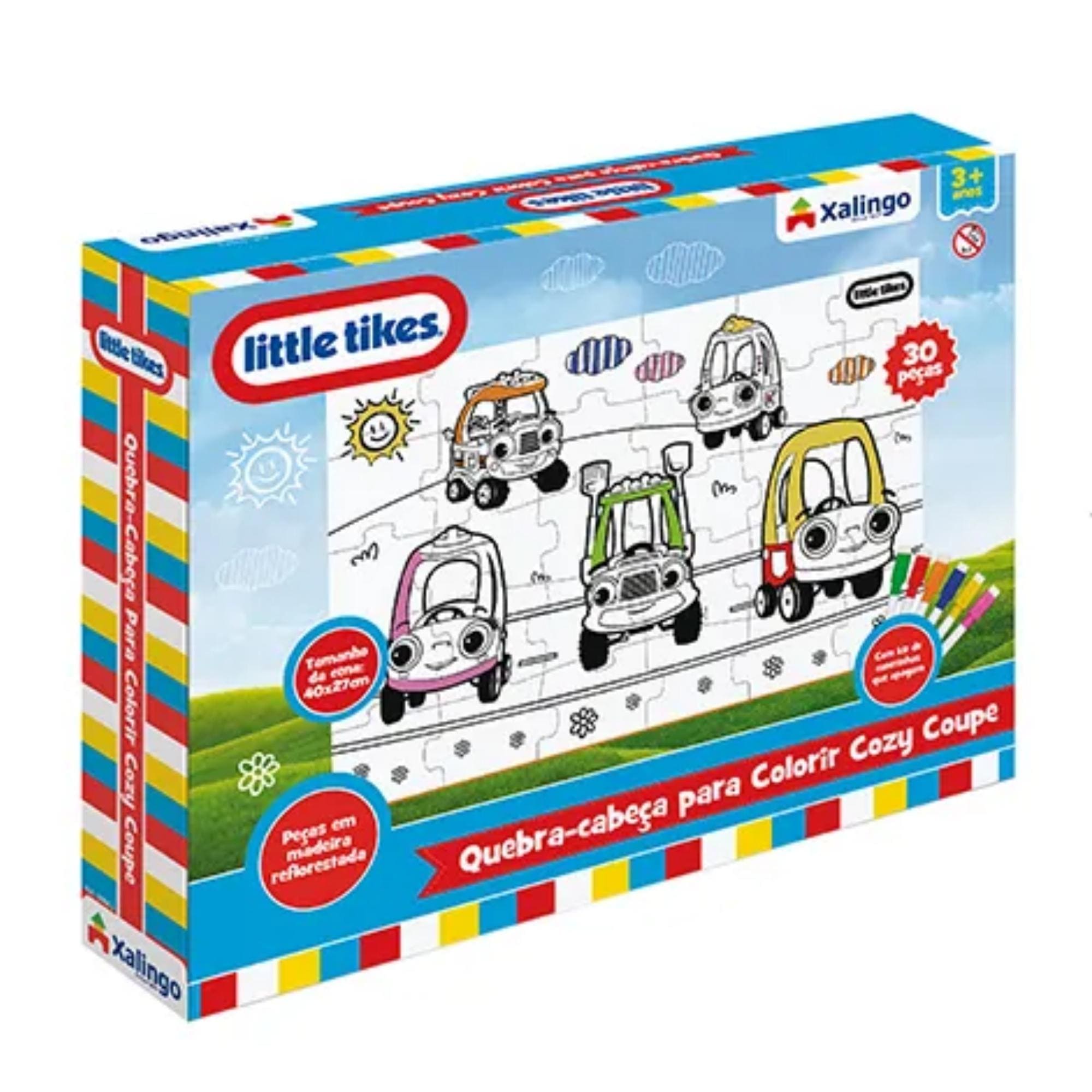 Quebra-Cabeça para Colorir Little Tikes para Crianças a partir de 4 Anos Xalingo - 59043