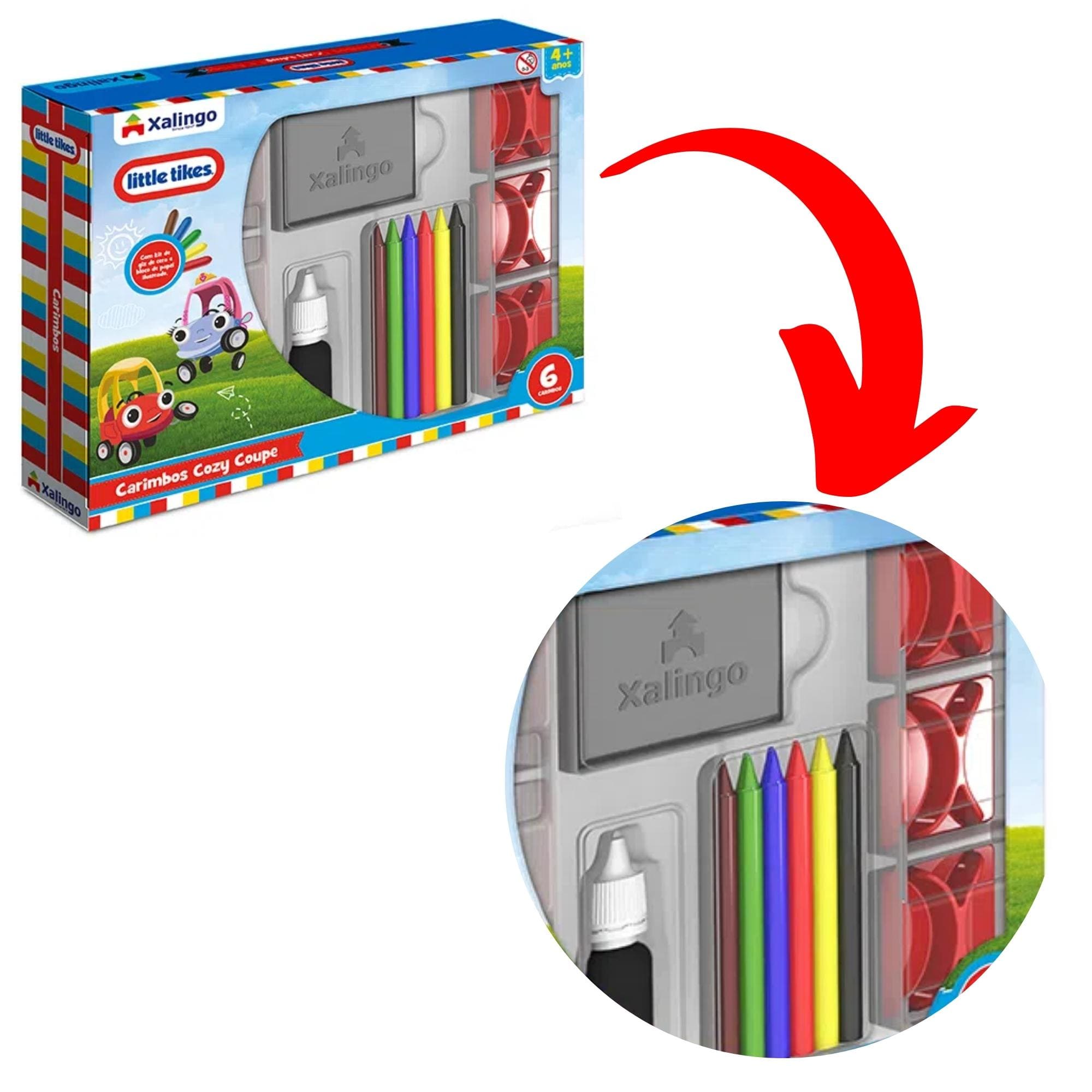 Carimbos para Criar Brincar e Colorir Little Tikes para Crianças a partir de 4 Anos Xalingo - 59054