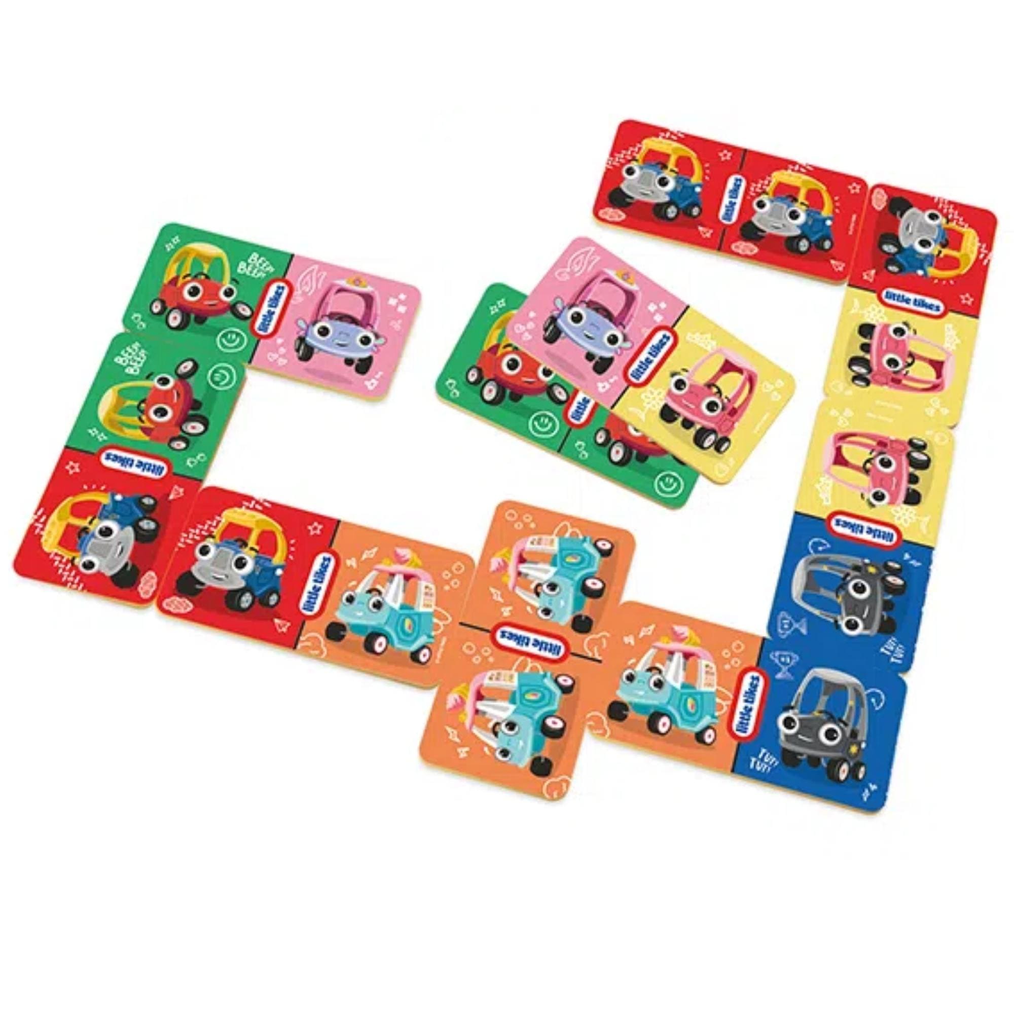 Dominó Little Tikes 28 Peças em MDF p/ Crianças 3+ Anos Xalingo 59065