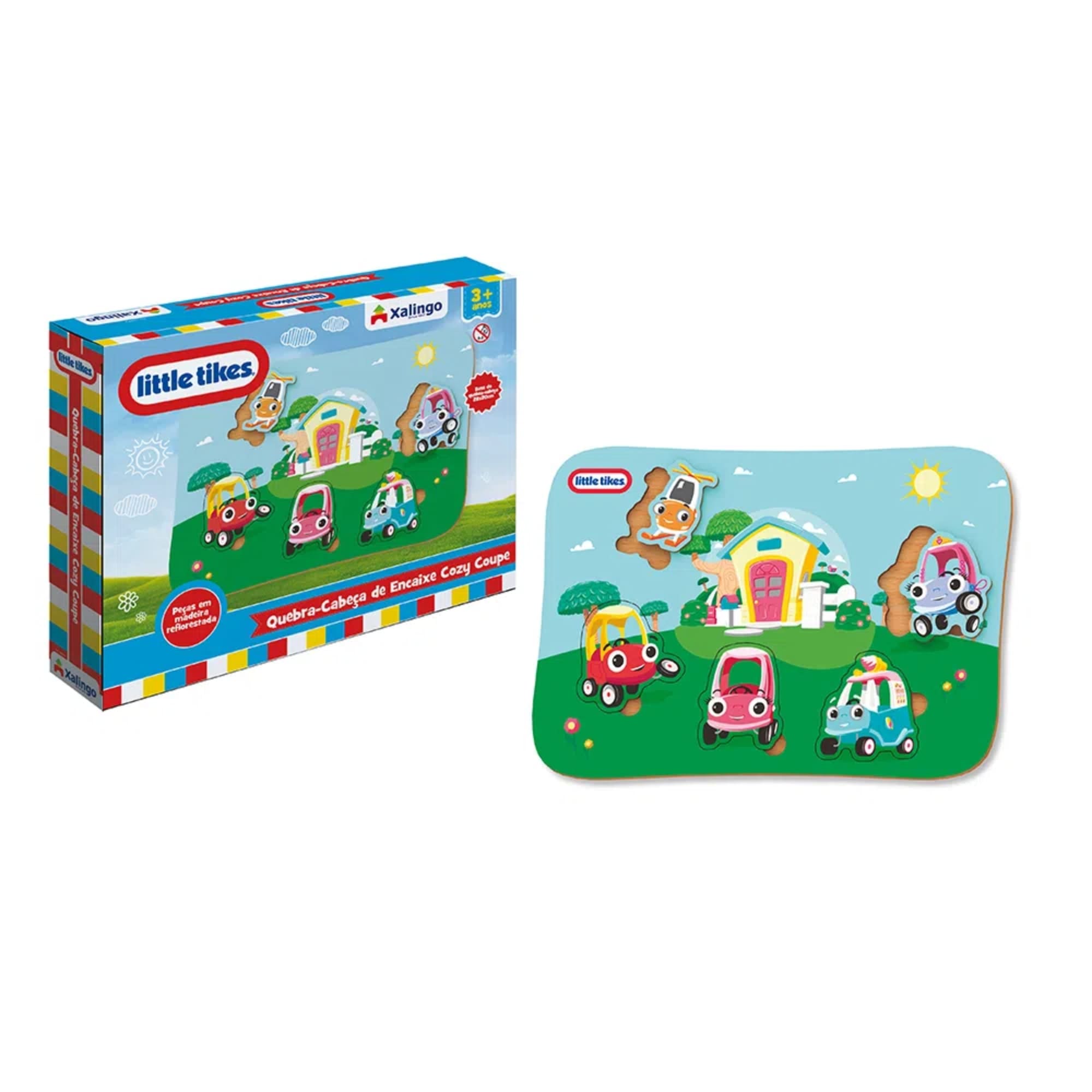 Quebra-Cabeça de Encaixar Little Tikes 5 Peças para crianças a partir de 3 Anos Xalingo - 59076