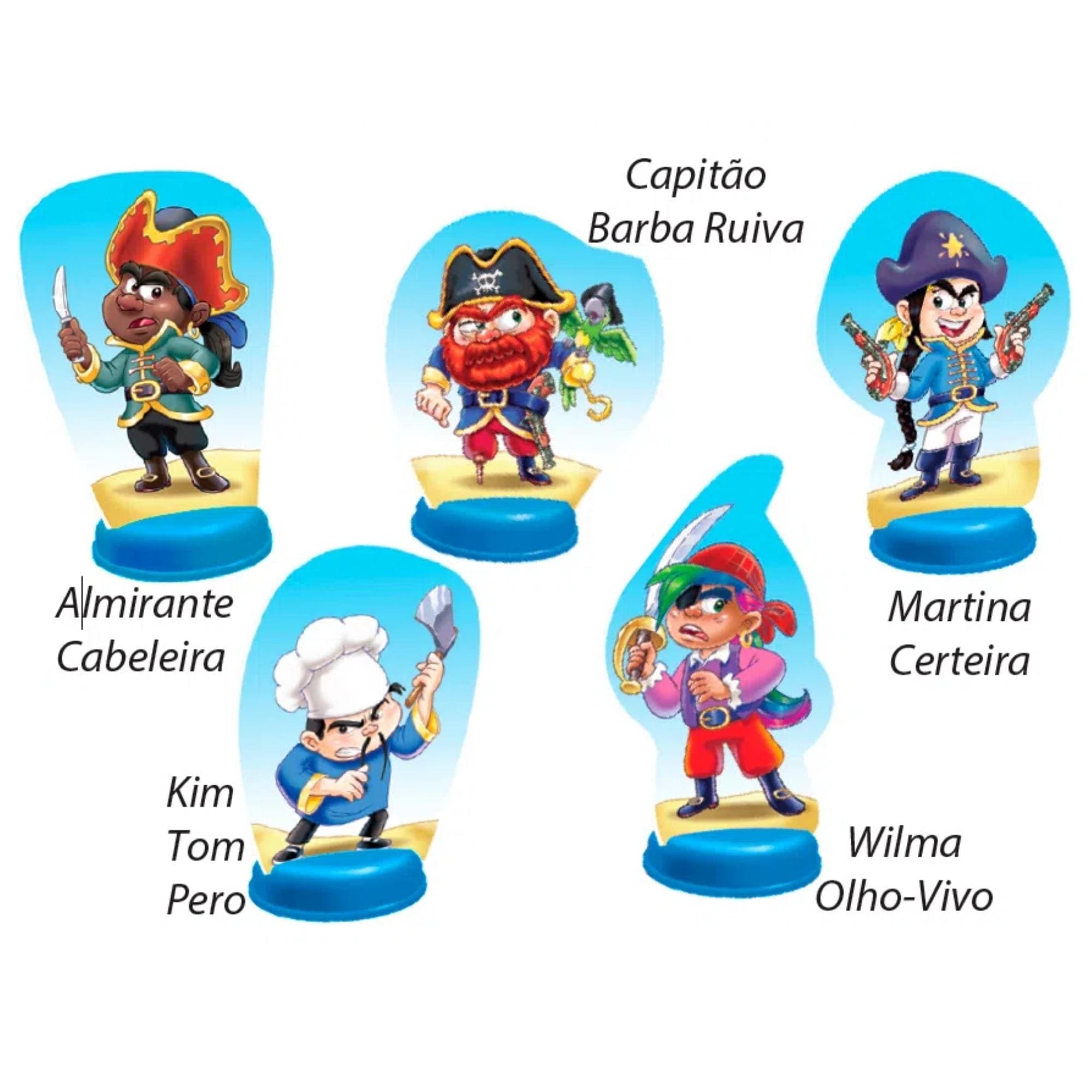 Jogo de Tabuleiro Corre Pirata 60 Peças para Crianças a Partir de 6 anos Xalingo - 60598