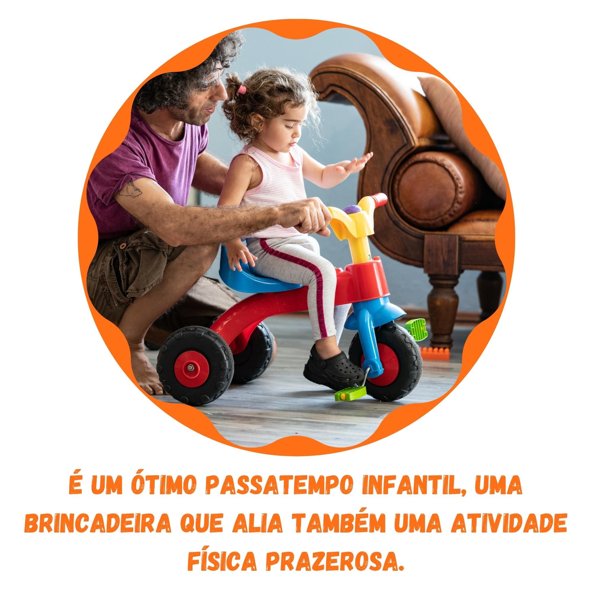 Triciclo Infantil Esportes Cestinha para Brinquedos Colantes Crianças +2 Anos Xalingo - 07252