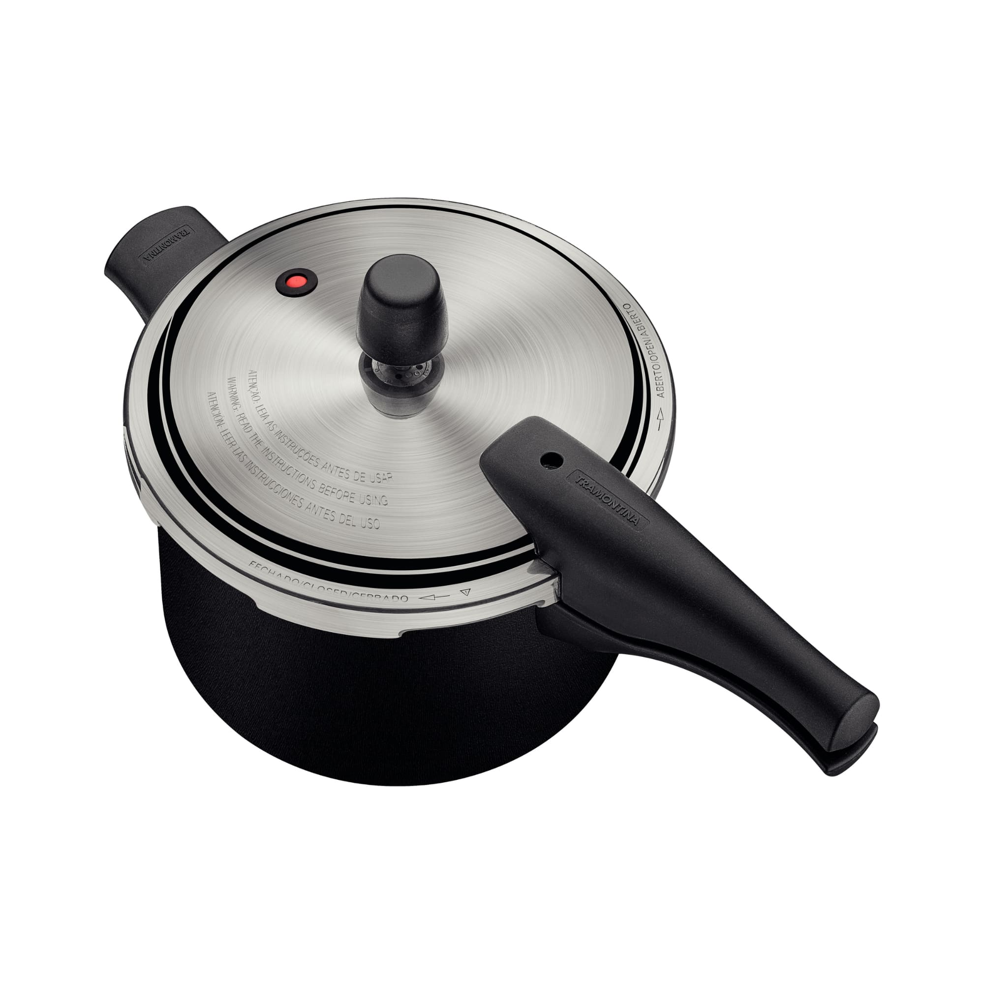 Panela de Pressão Vancouver em Alumínio Antiaderente Preto 40cm 4,5L Tramontina - 20591420