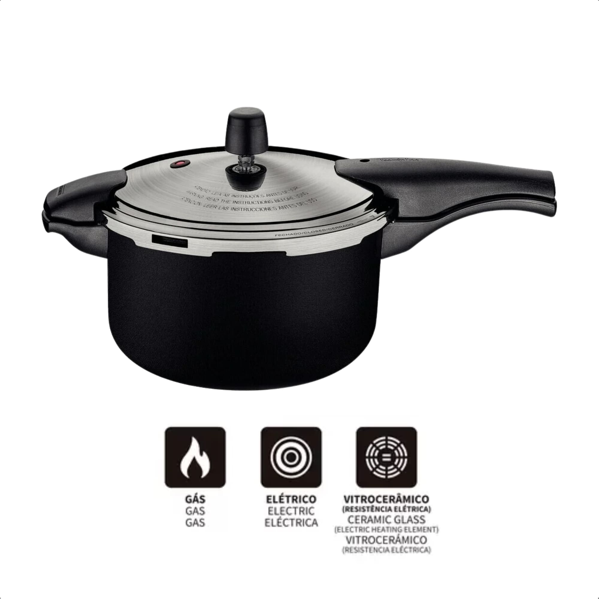 Panela de Pressão Vancouver Effect em Alumínio Antiaderente 24cm 6L Tramontina - 20592424