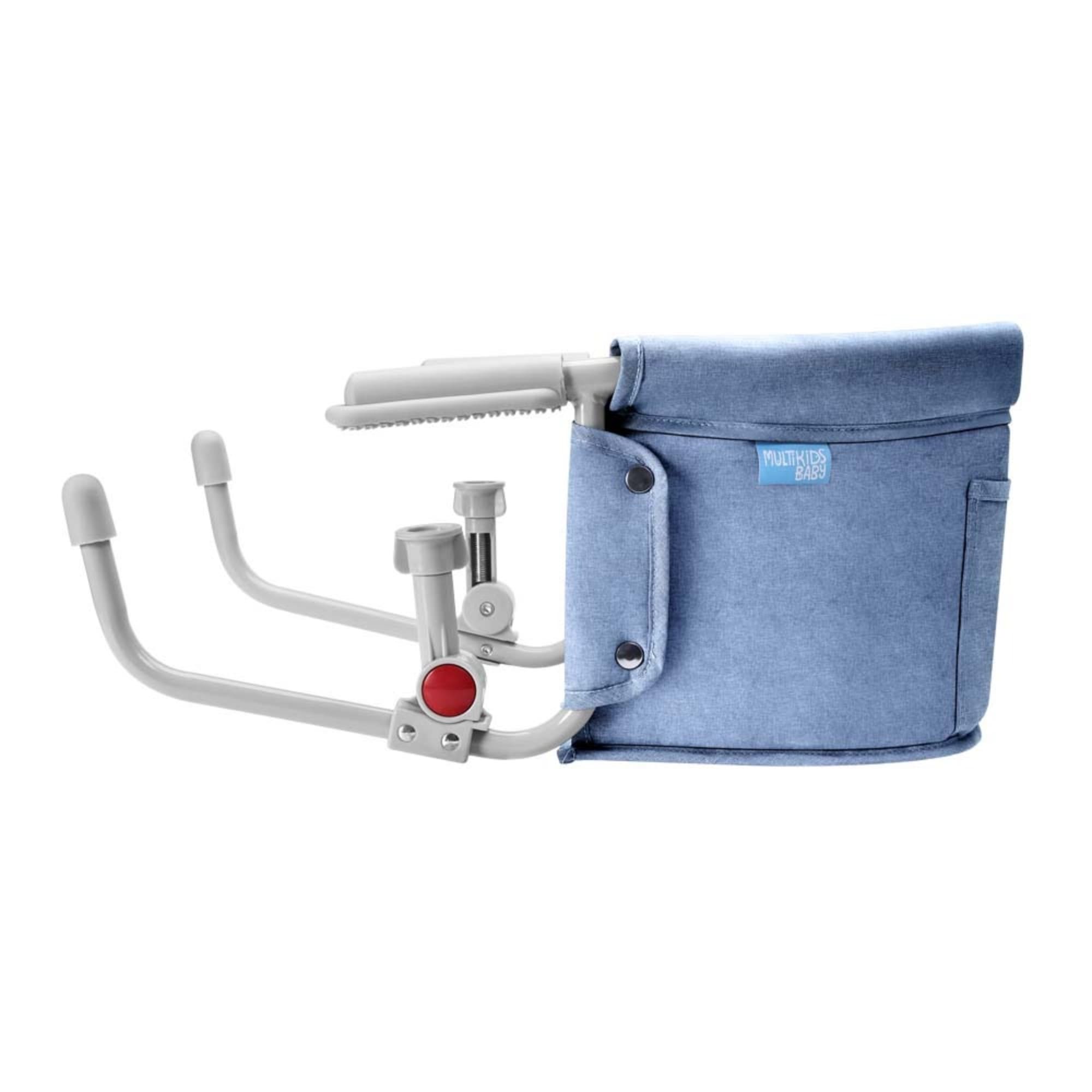 Cadeira de Alimentação p/ Bebe Encaixe em Mesa Azul 6 meses 15 Kg Multikids Baby - BB377