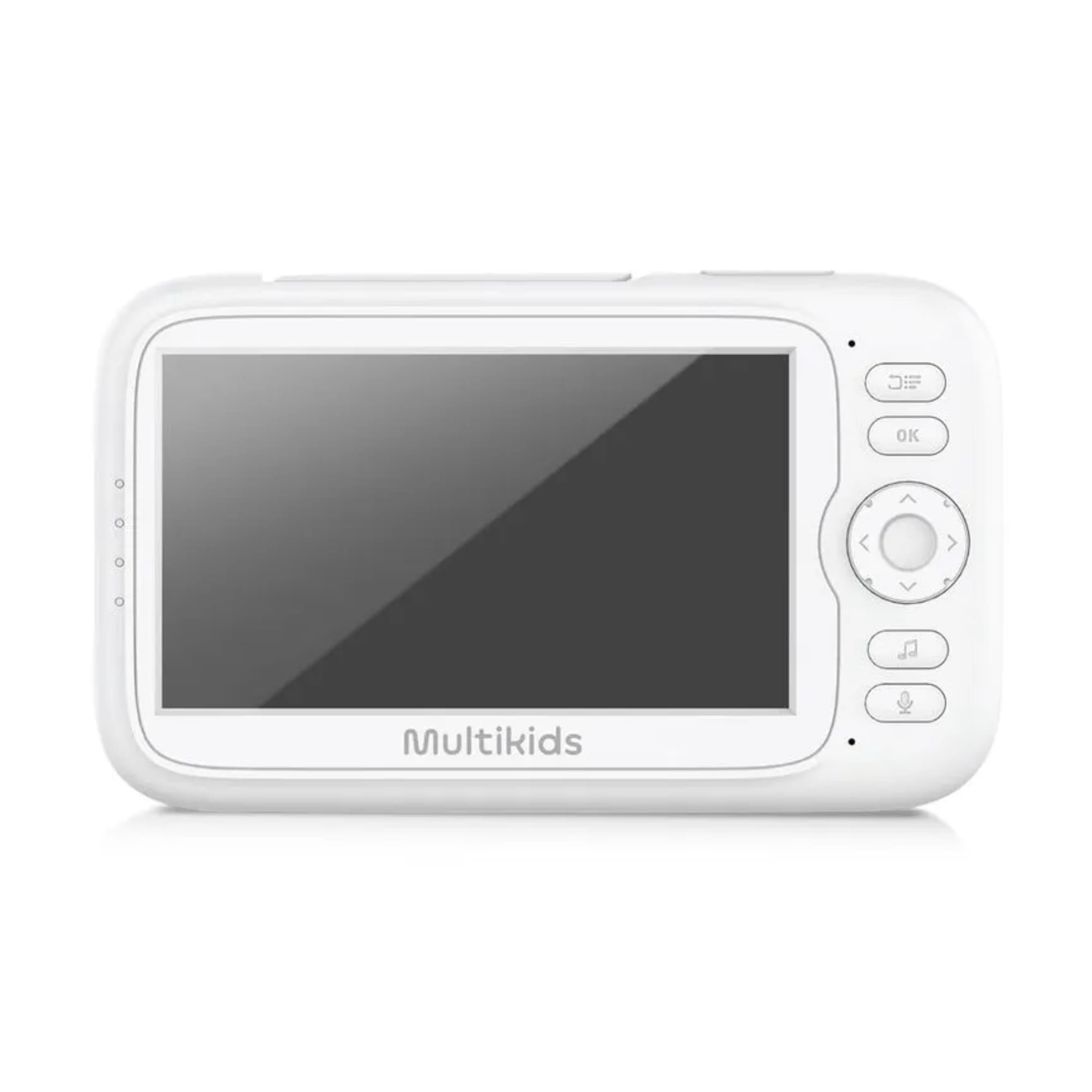 Babá Eletrônica Branca Peek-a-Boo Dual Monitor e Aplicativo Apenas para Uso Adulto Multikids - BB491