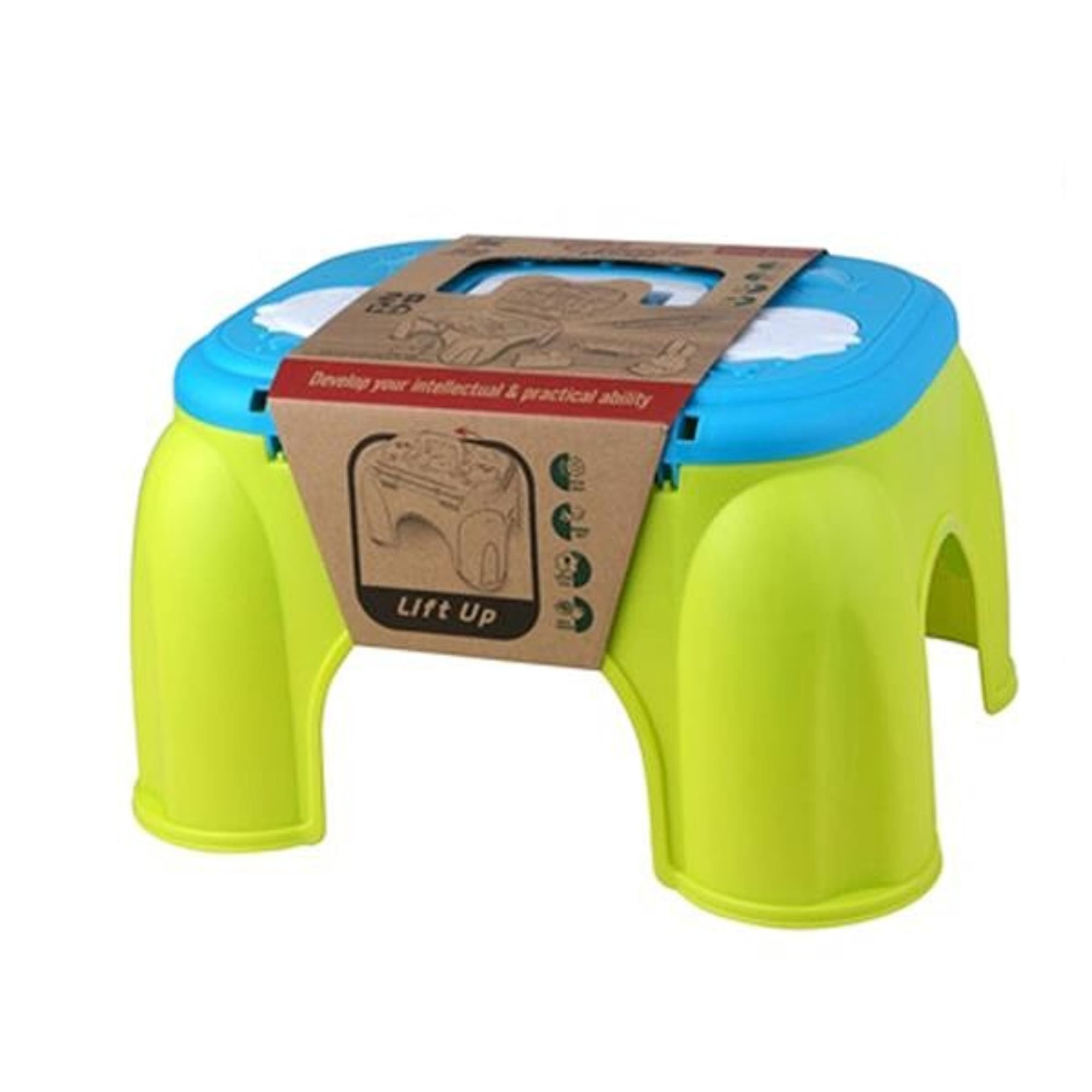Brinquedo Banco de Atividades 3 em 1 Cubic com 20 Peças com Adesivos Multikids - BR1787