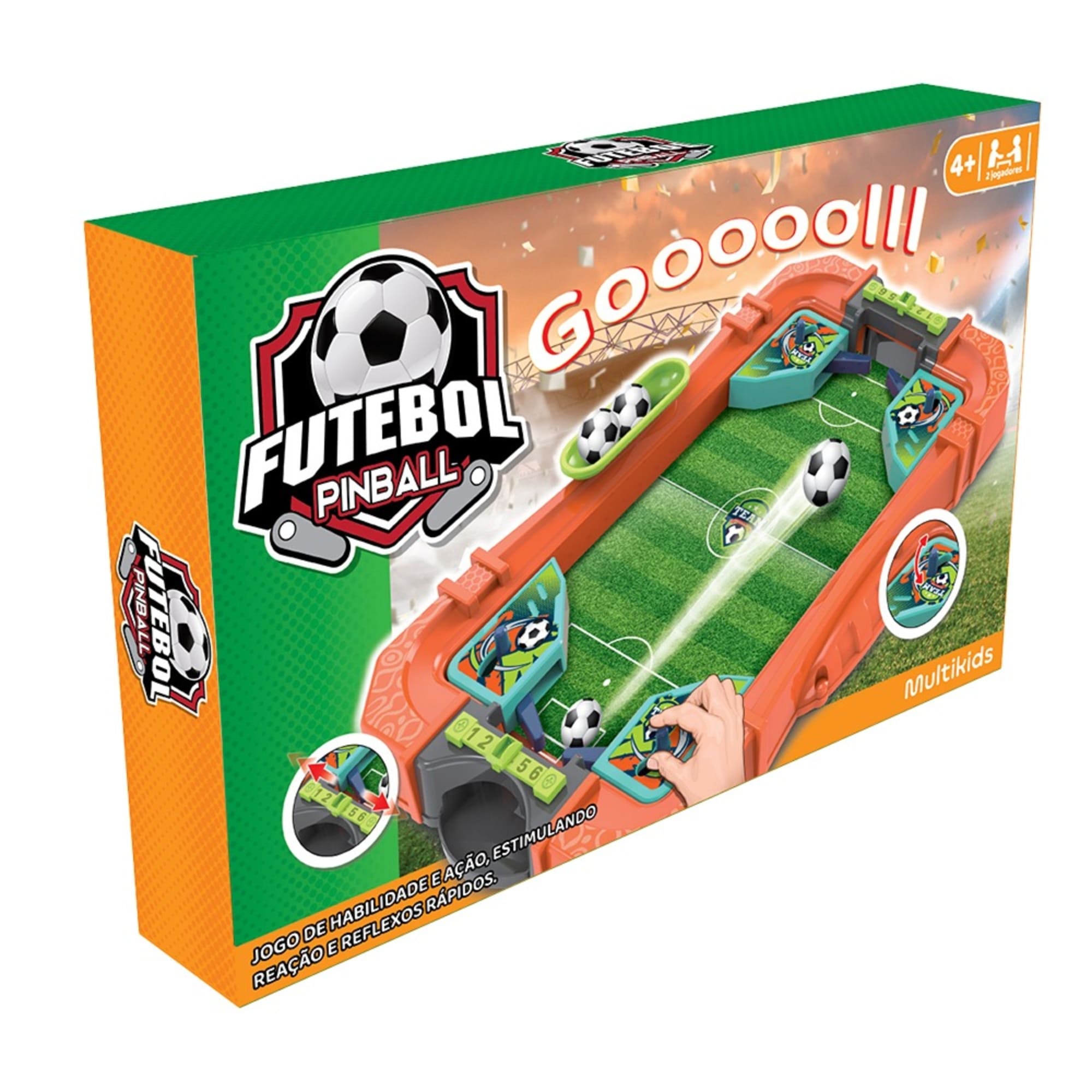 Jogo Futebol Pinball Personalizável 2 ou Mais Jogadores Multikids - BR2013