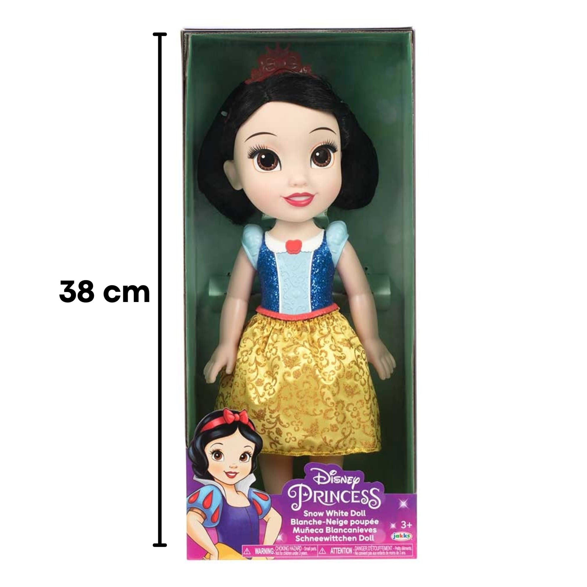 Boneca Disney Princesas Branca de Neve 38cm com Sapatos Removiveis +3 Anos Multikids - BR2017
