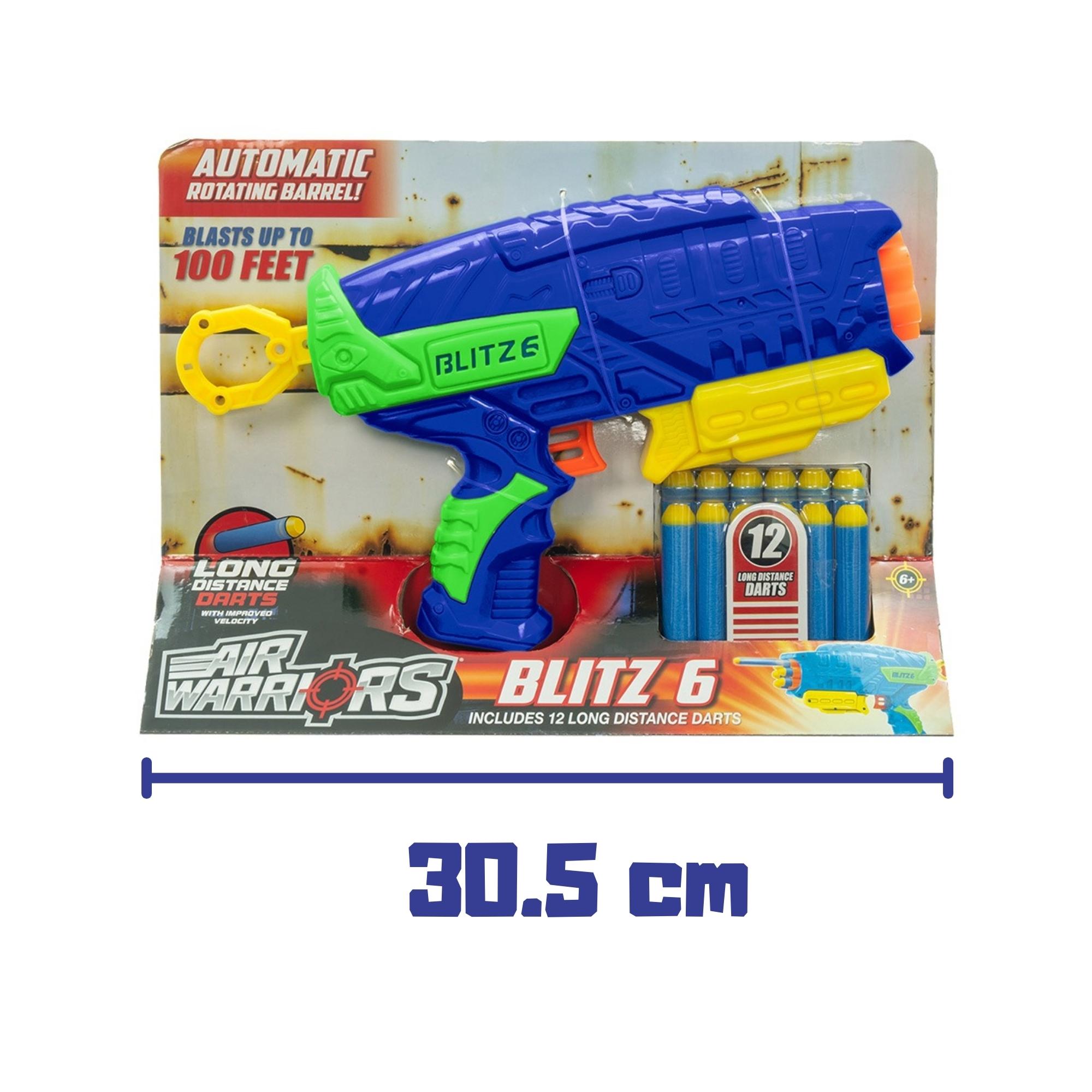 X-Target Blitz com 12 Dardos Azul Alcance de 25m Multikids - BR2026