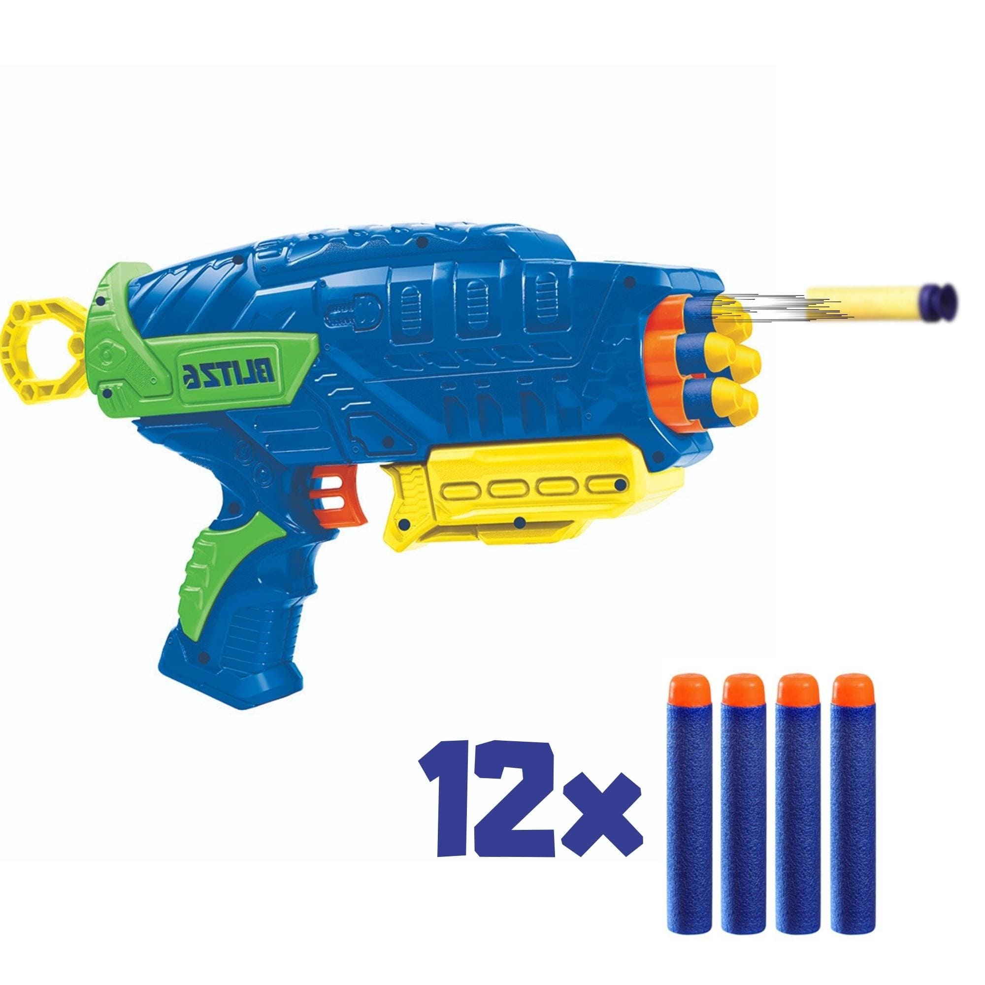 X-Target Blitz com 12 Dardos Azul Alcance de 25m Multikids - BR2026
