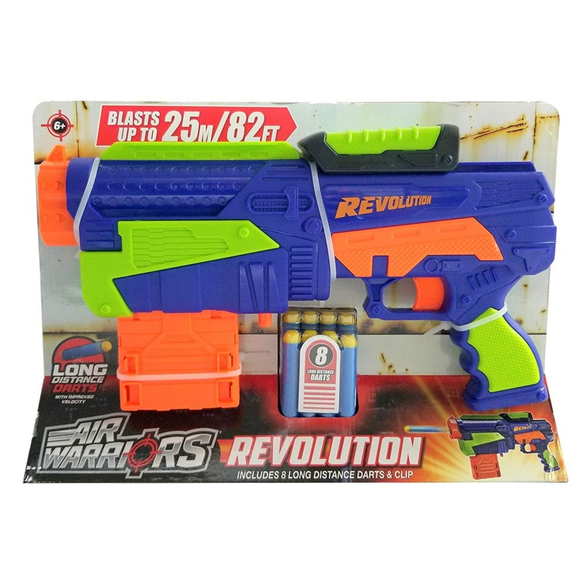 X-Target Revolution com 8 Dardos Azul Alcance de 25m Multikids - BR2027
