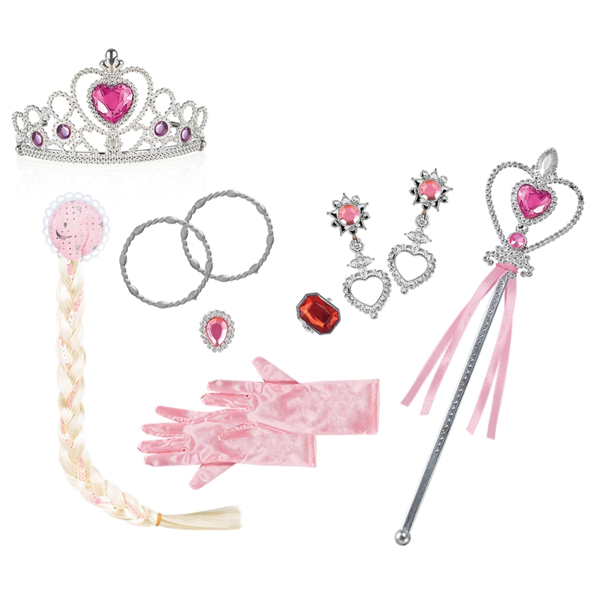 Kit Acessórios de Princesa Princess Me Box Rosa Multikids - BR2038