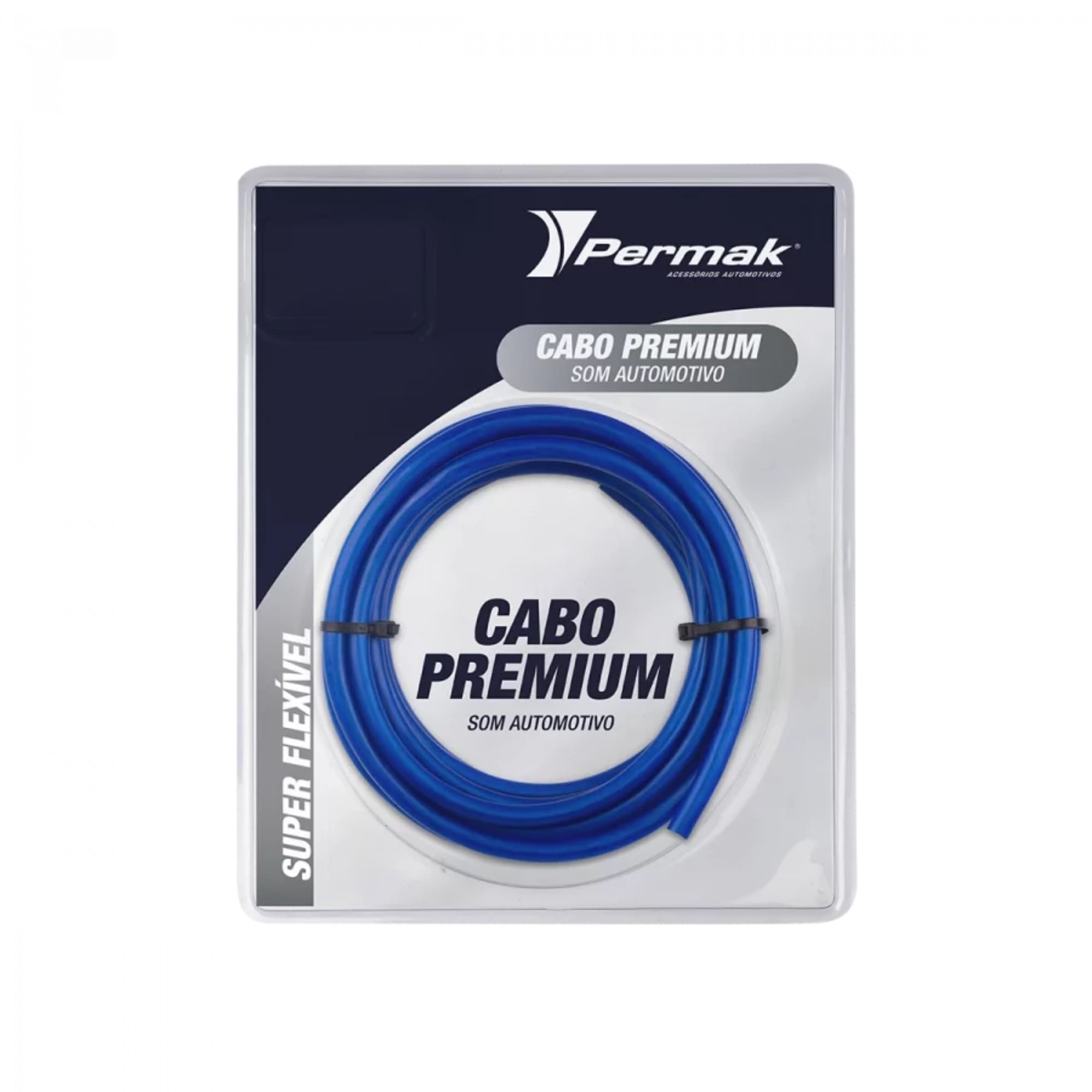Cabo Siliconado Premium 21mm² 5m p/ Som Automotivo/Residencial 300V Permak - 72/C