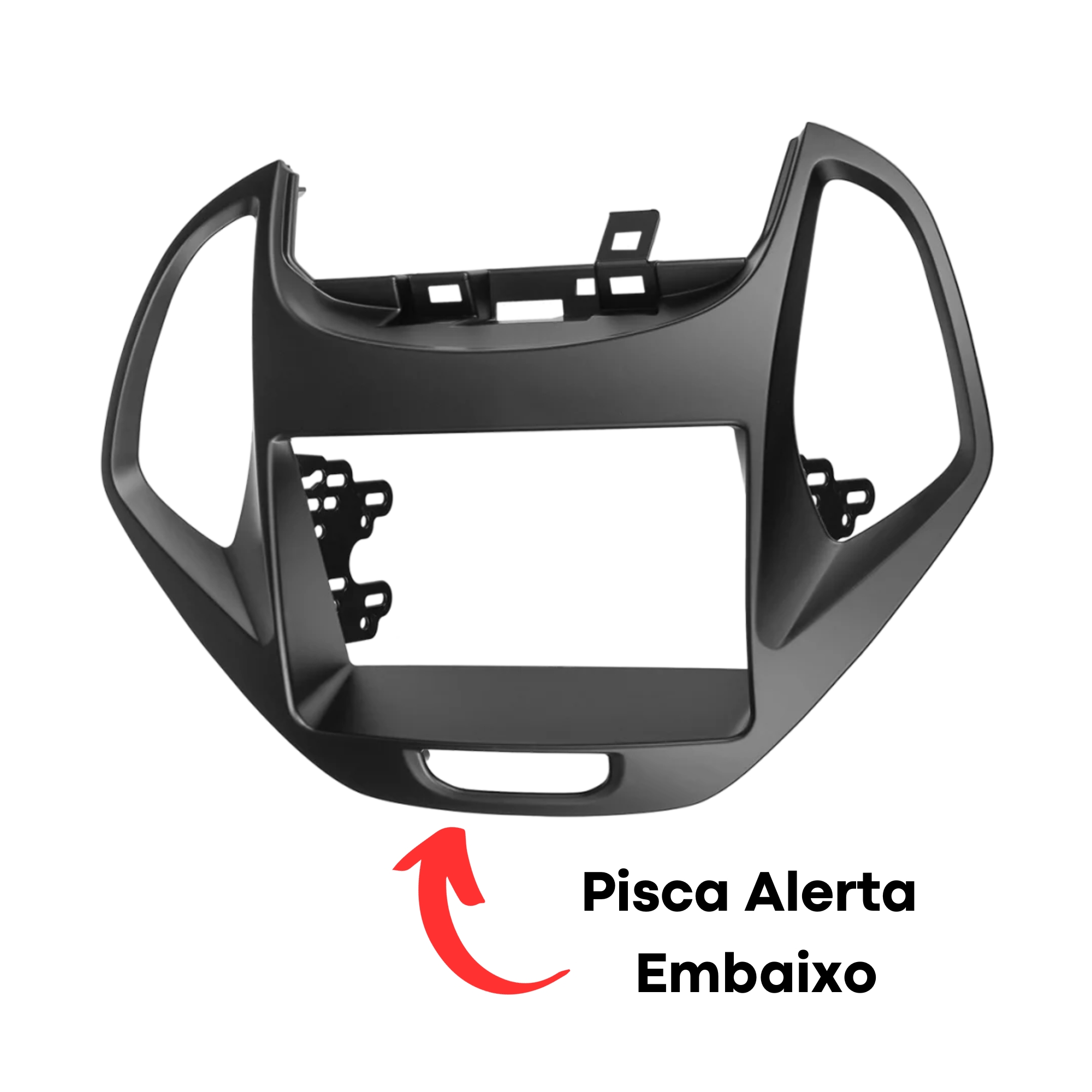 Moldura 2 Din Preto Fosco KA e KA+ (Plus) 2018 a 2019 JP/CH Sem Computador De Bordo - Permak 89/C10
