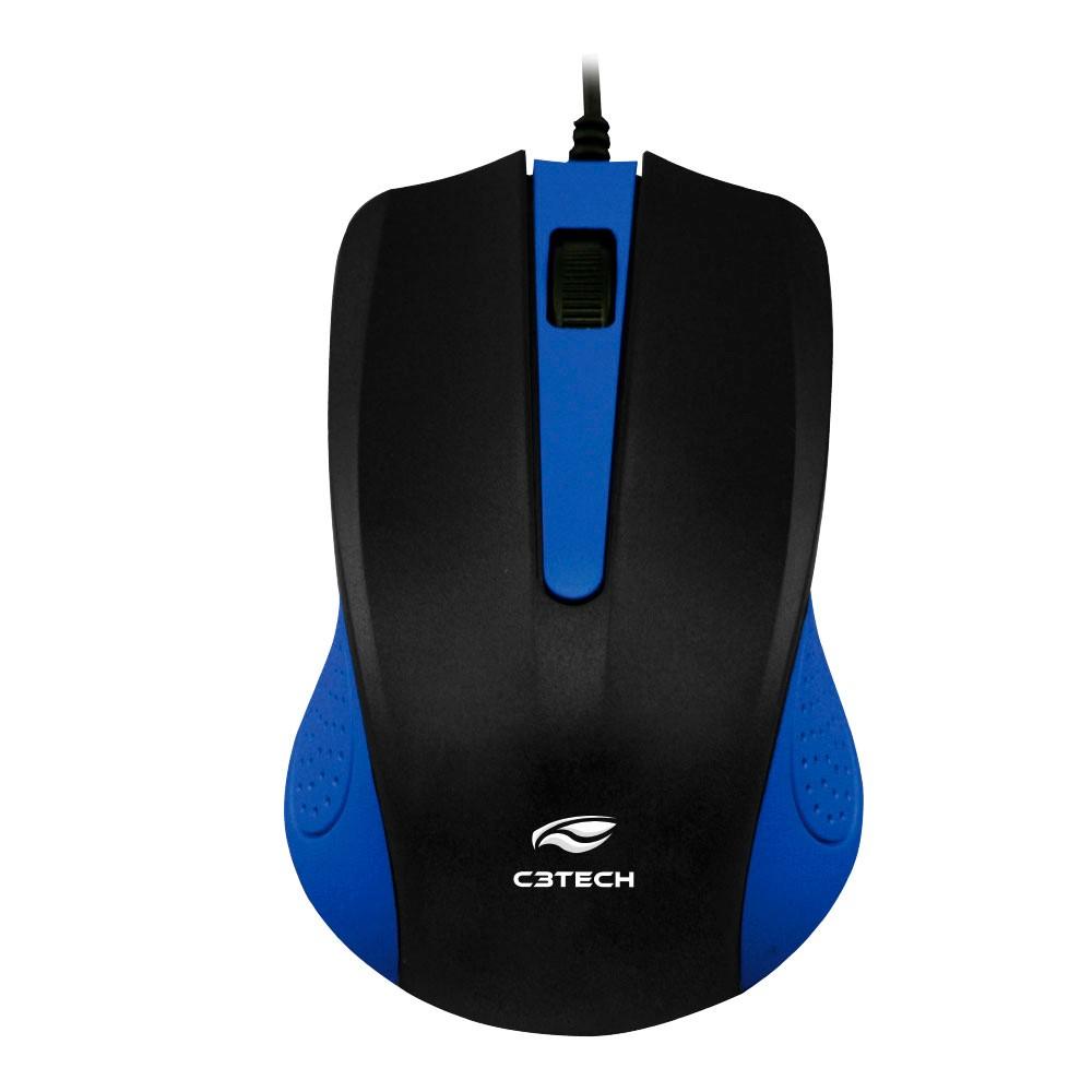 Mouse USB optico 1000dpi MS-20 azul - C3Tech