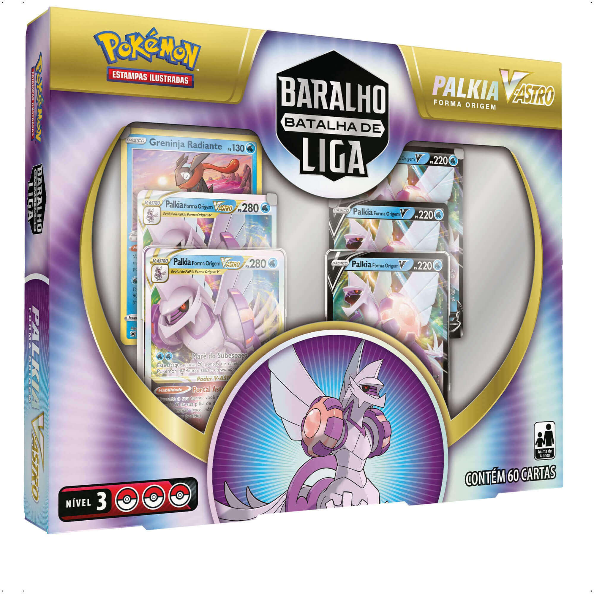 Pokemon TCG Deck Batalha De Liga Forma Original Palkia Competitivo V-ASTRO Copag - 32794