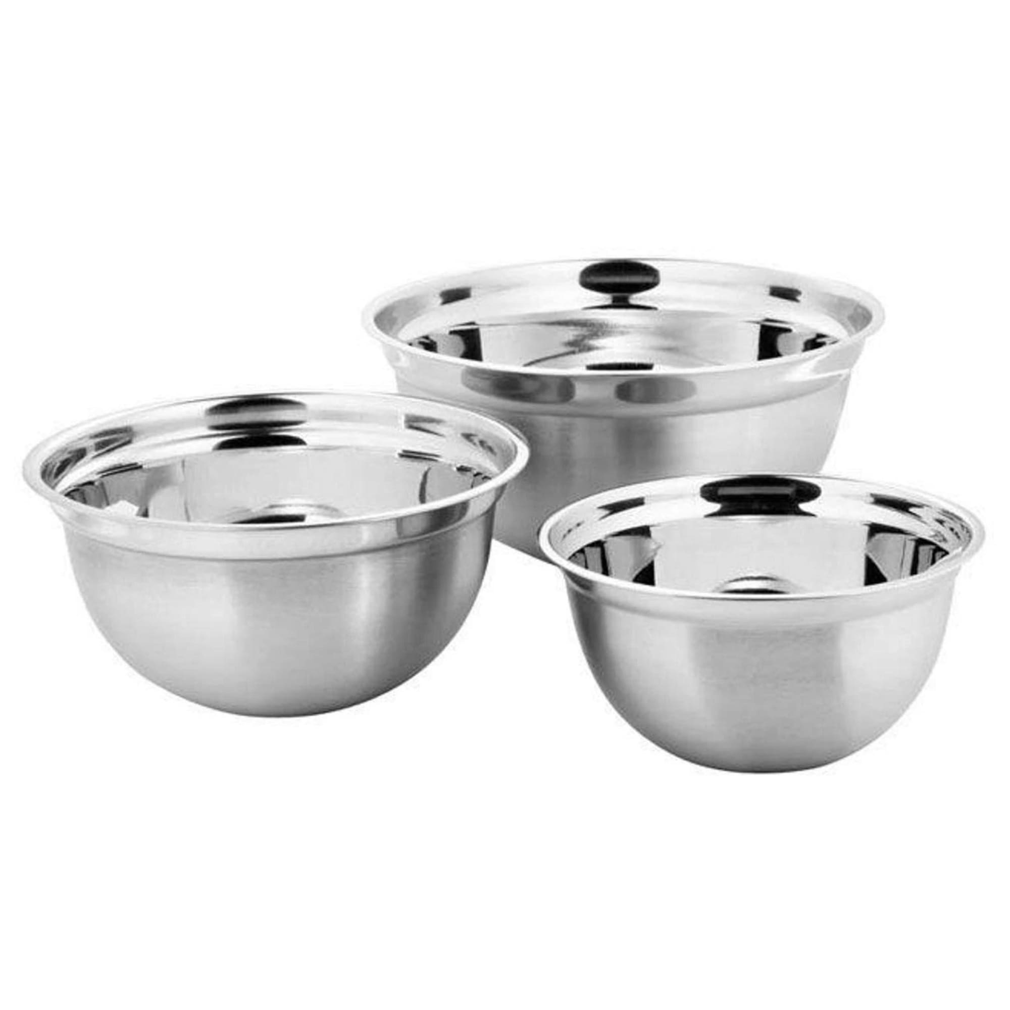 Conjunto de Tigelas 3 Peças Suprema em Aço Inox Durável Brinox - 2107/100