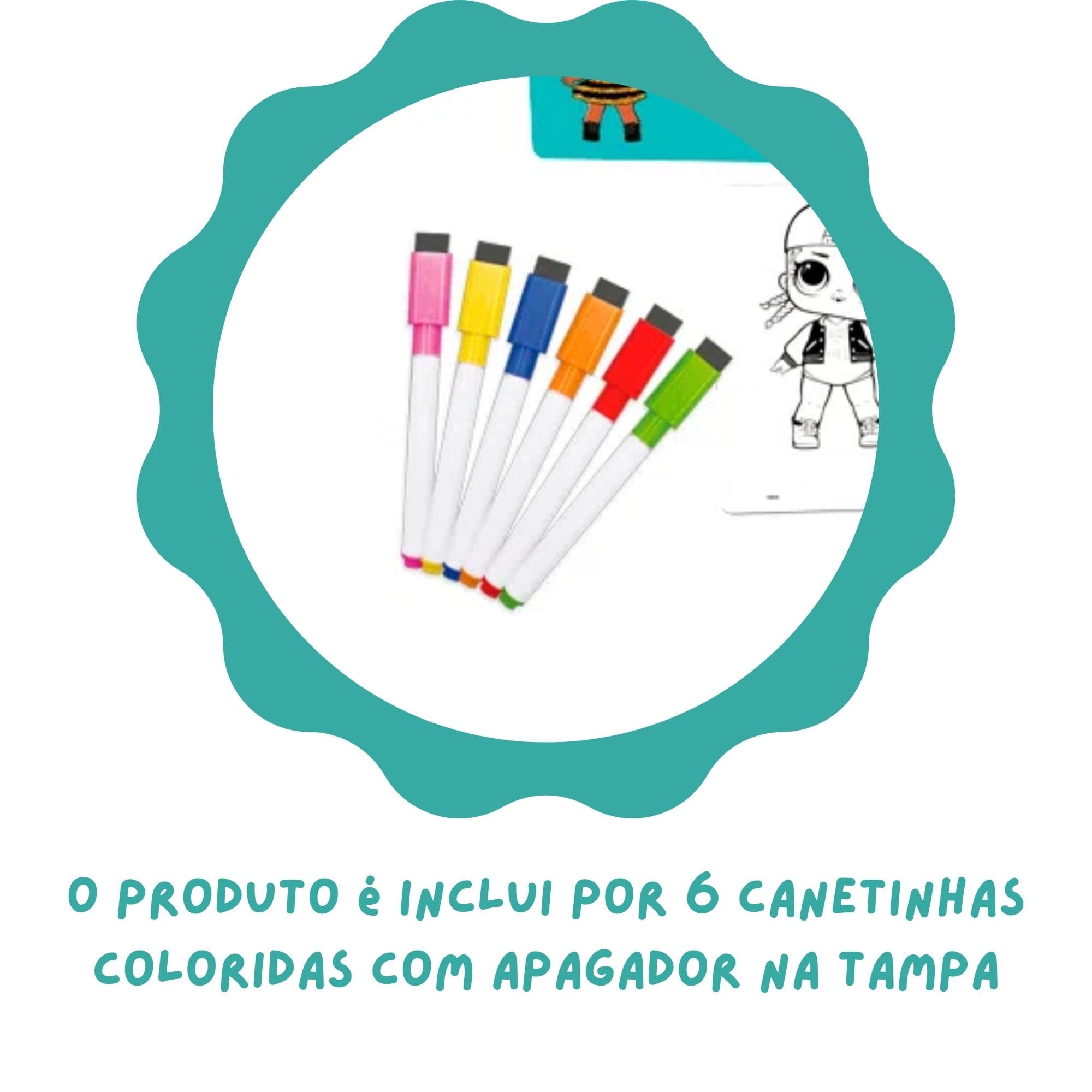 Brinquedo Quadro de Pintura do Blue's Clues c/ 6 Canetas e Apagador Xalingo - 21801