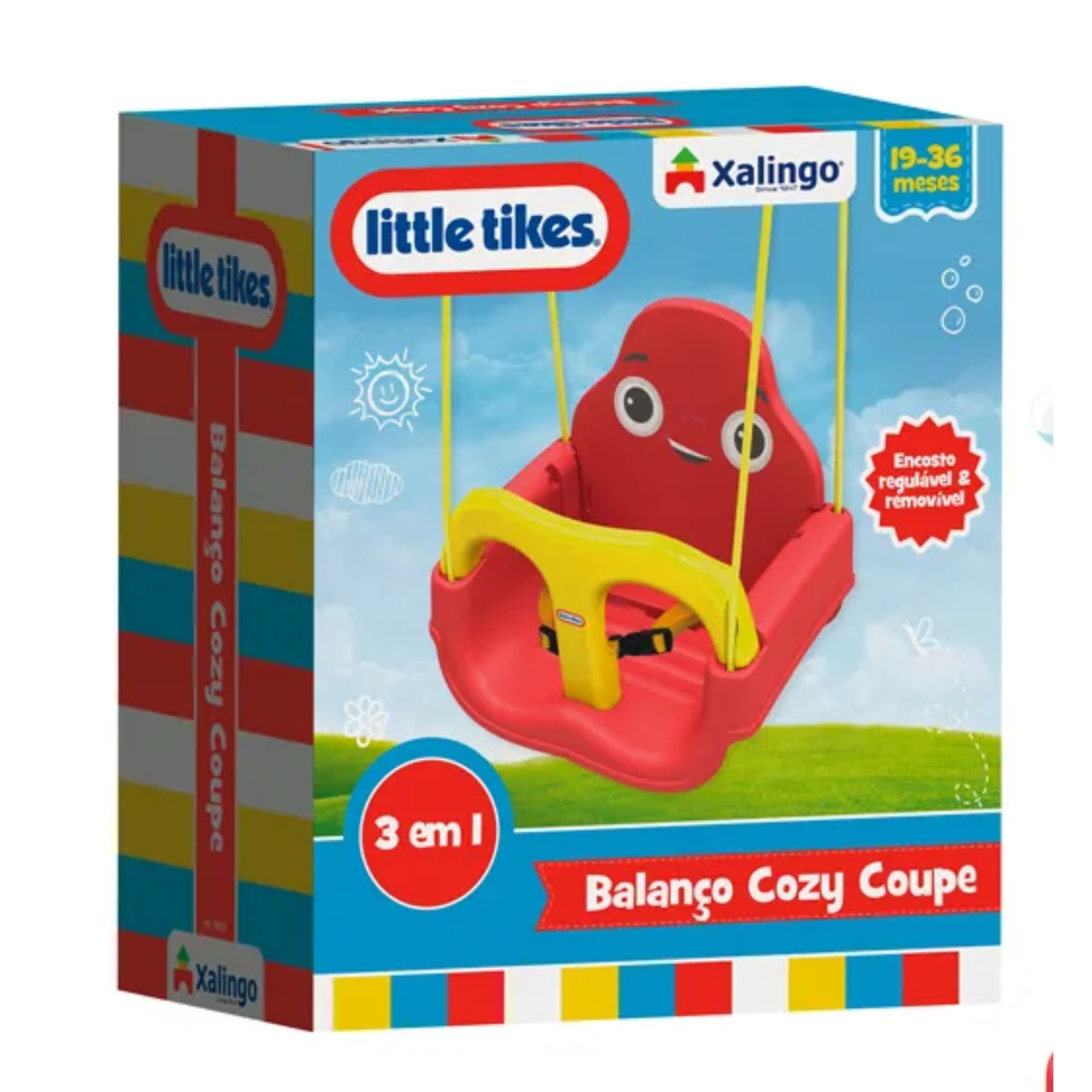 Balanço Infantil Plástico Cozy Coupe Little Tikes 19-36 Meses Peso Máximo até 23kg Xalingo-59121