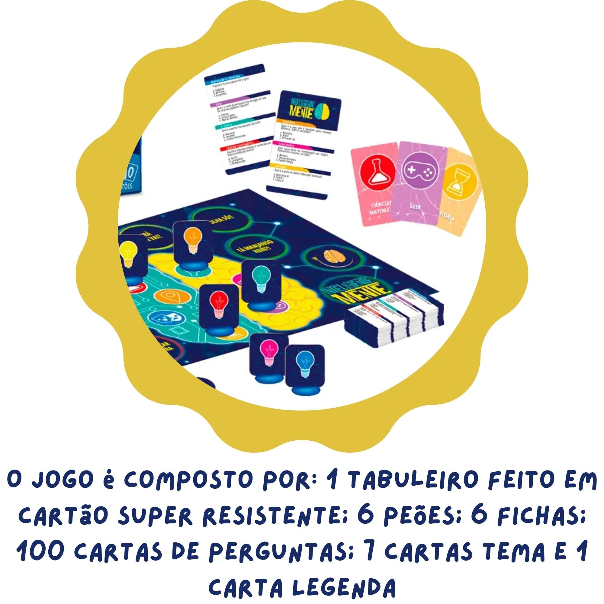 Jogo de Tabuleiro Inteligentemente 121 Peças para Crianças a Partir de 10 Anos Xalingo - 60587