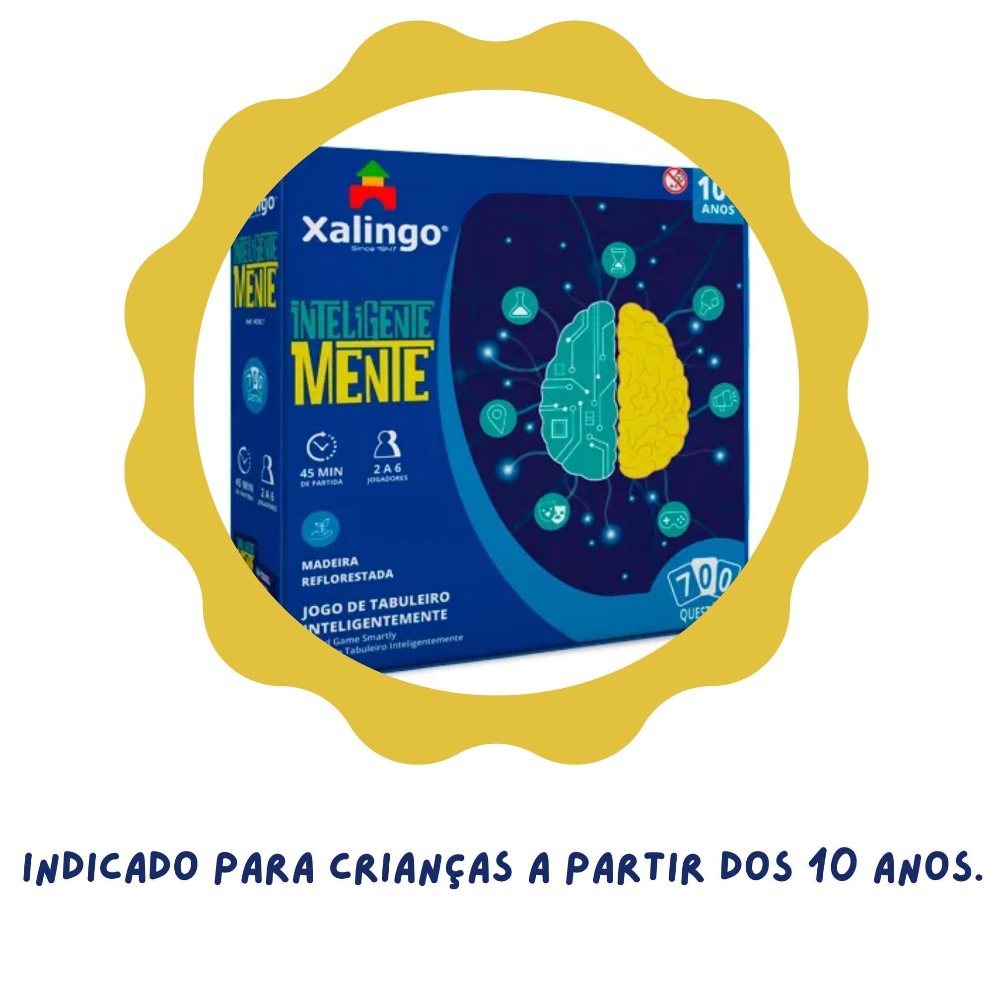 Jogo de Tabuleiro Inteligentemente 121 Peças para Crianças a Partir de 10 Anos Xalingo - 60587
