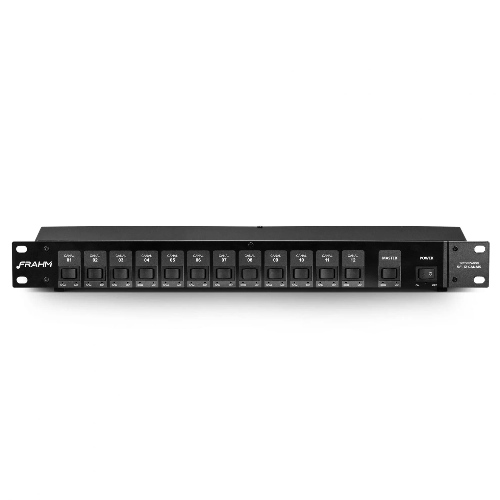 Setorizador SF-12 Canais Bivolt Automático Potência 300W com Comando Master Frahm - 31938