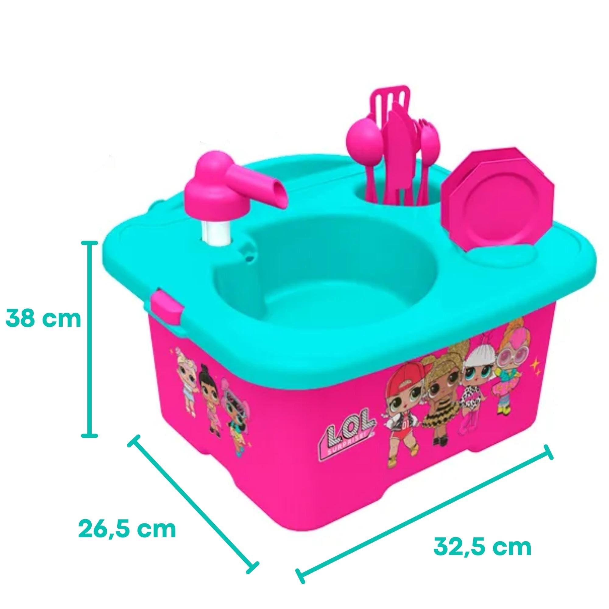 Brinquedo Pia Infantil LOL com Bombeamento de Água recomendado a Partir de 3 Anos Xalingo - 21776