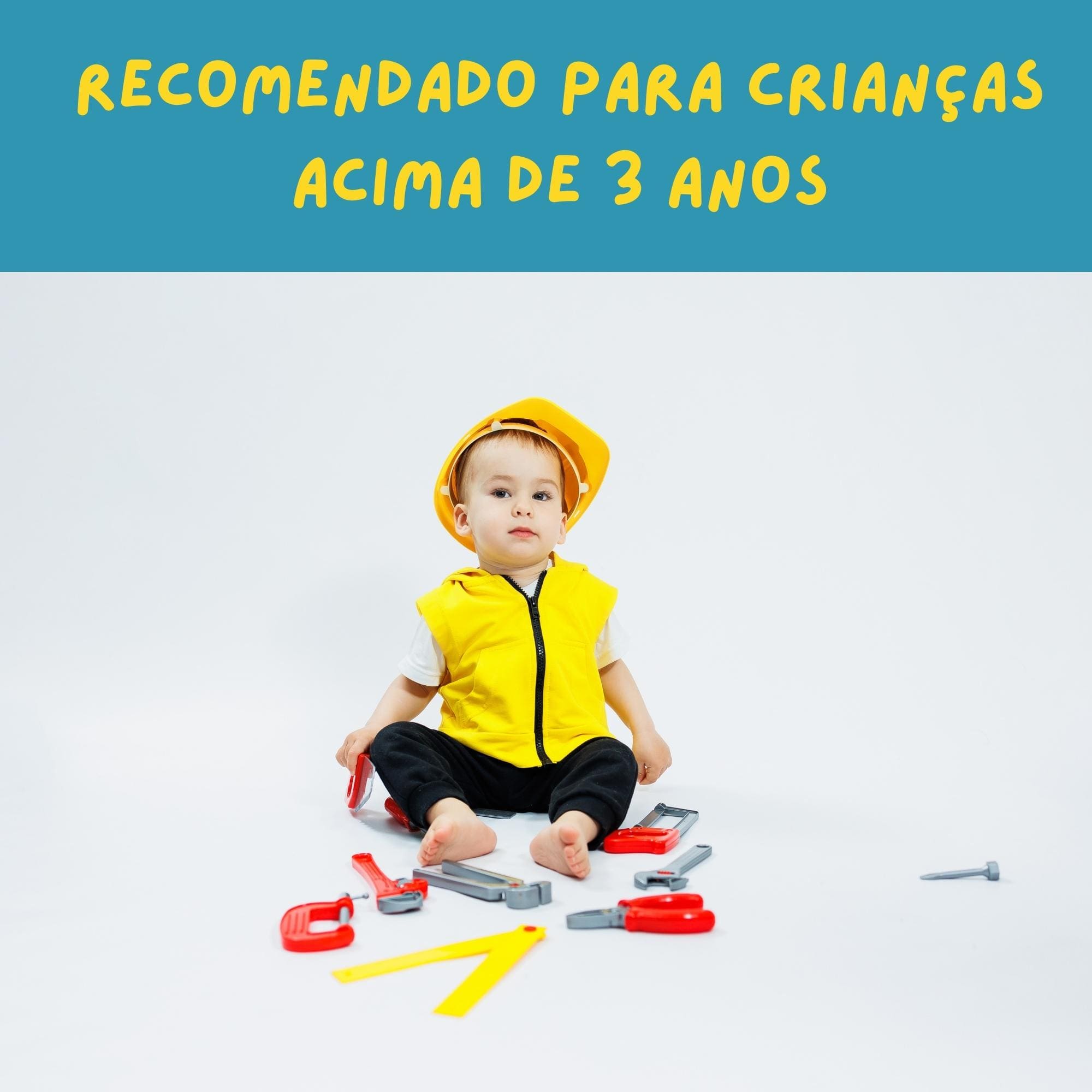 Brinquedo Mesa de Ferramentas 34 Peças Azul Recomendado para Crianças a Partir de 3 Anos Fenix Brinquedos - MES-563