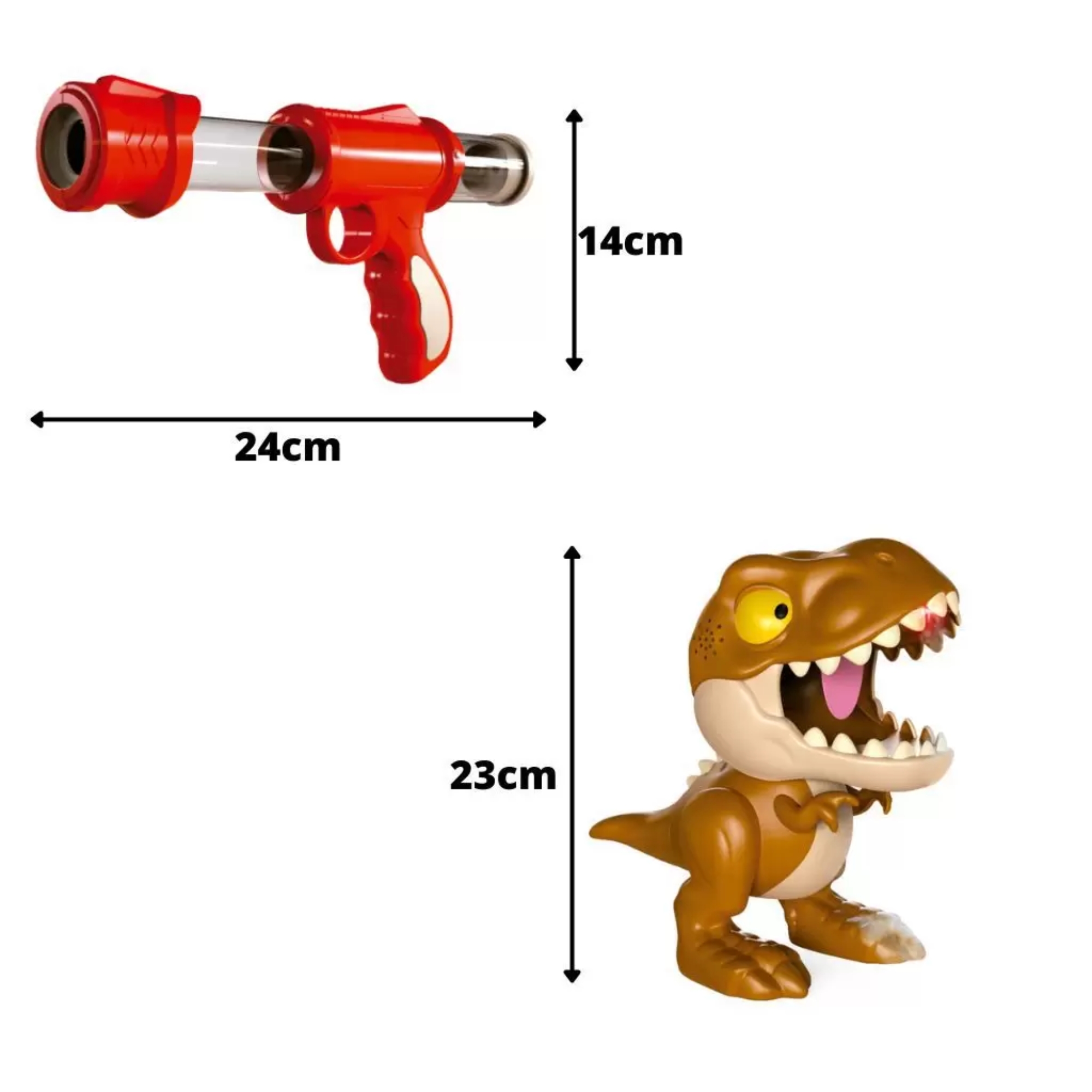 Brinquedo Dino Pow Ball com Lançadores e Dardos Inclusos Fenix Brinquedos - PPD-942