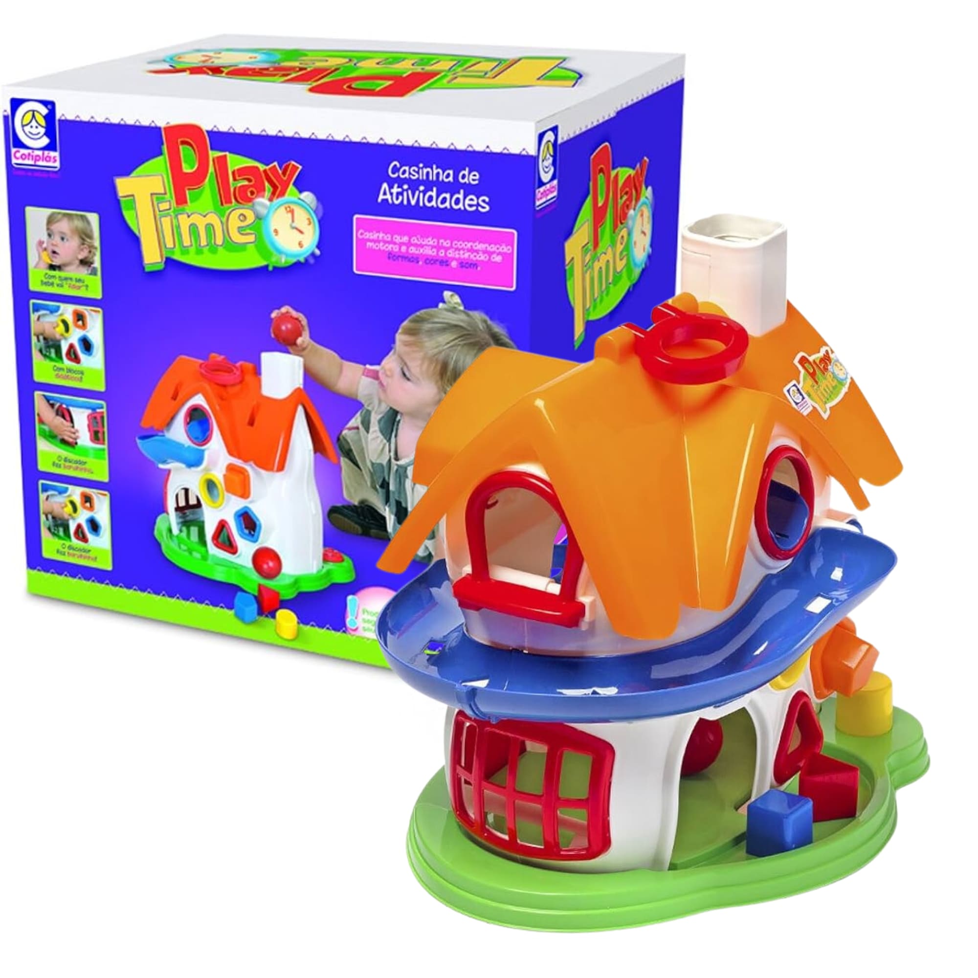Brinquedo Casa com Atividades Play Time para Crianças a Partir de 10 Meses Cotiplás - 1998