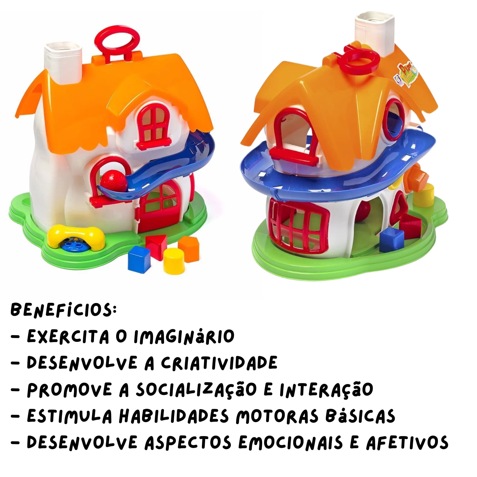 Brinquedo Casa com Atividades Play Time para Crianças a Partir de 10 Meses Cotiplás - 1998