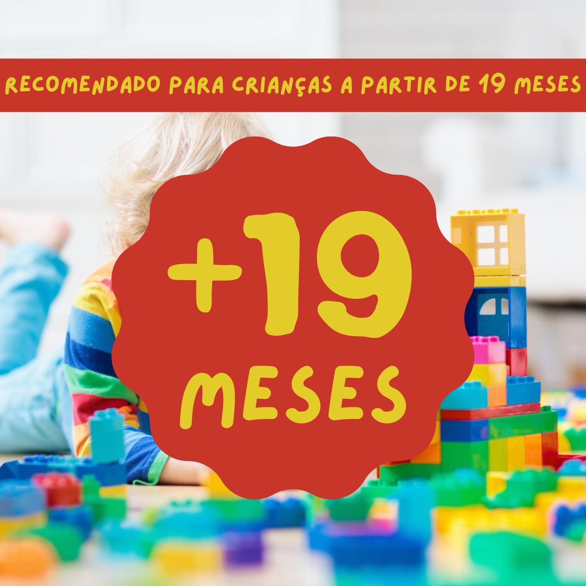 Brinquedo de Montar Coti Bloco Caminhão de Bombeiro Cor Sortida 20 Peças Cotiplás - 2355