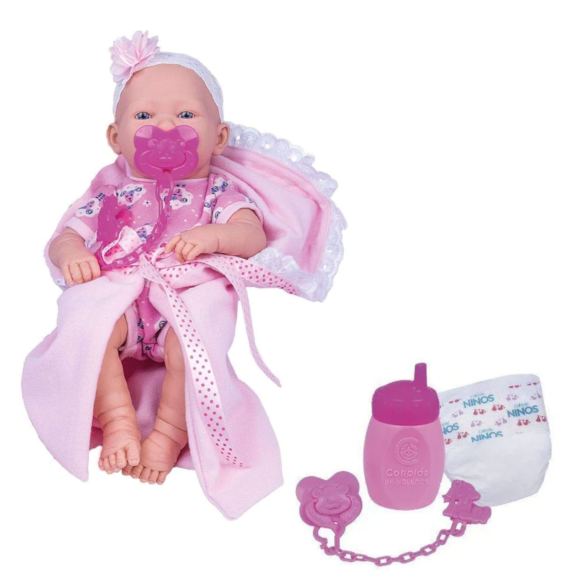 Boneca Love Born Bebezinho da Mamãe Acessórios para Crianças a Partir de 3 Anos Cotiplás-2381