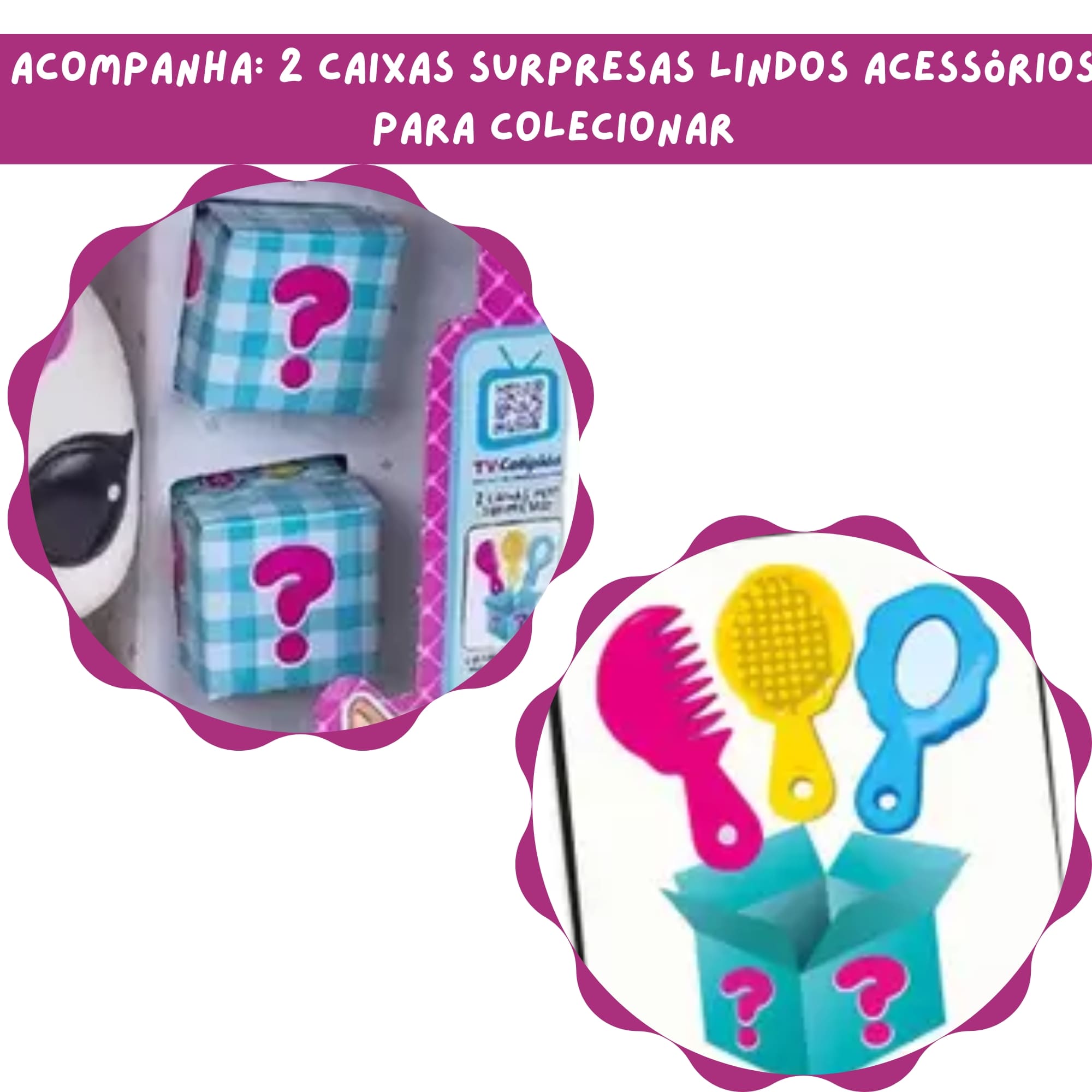Brinquedo Mochilinha Cofre Pop Surprise Pets Unicórnio com Duas Caixas Surpresa Sortidos Cotiplás - 2395