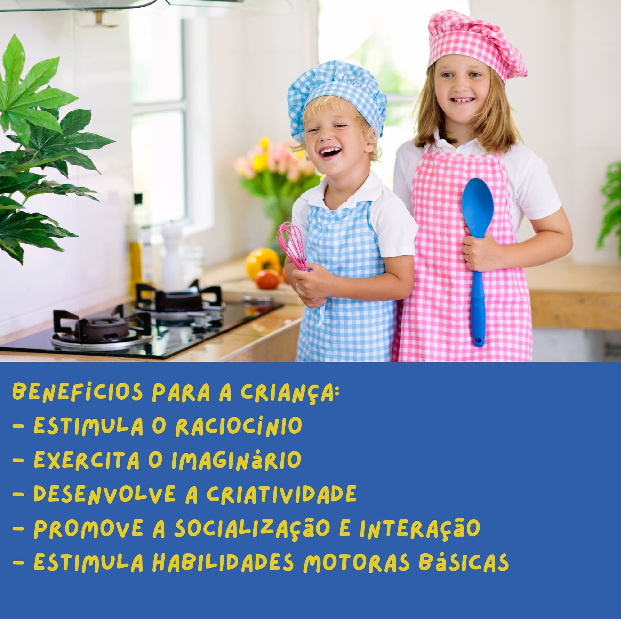 Brinquedo Cozinha Play Time Azul com Acessórios para Crianças a Partir de 3 Anos Cotiplás - 2421