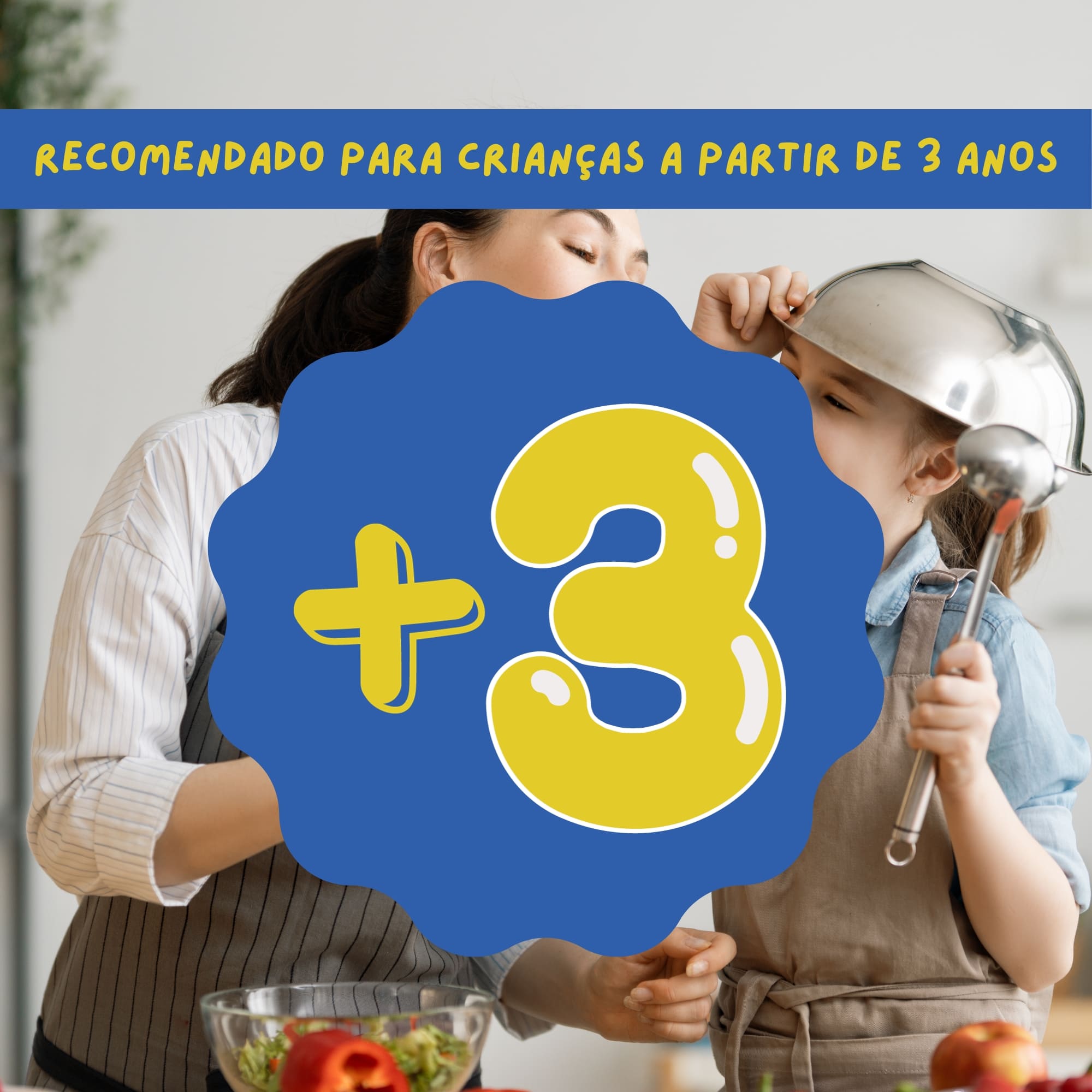 Brinquedo Cozinha Play Time Azul com Acessórios para Crianças a Partir de 3 Anos Cotiplás - 2421
