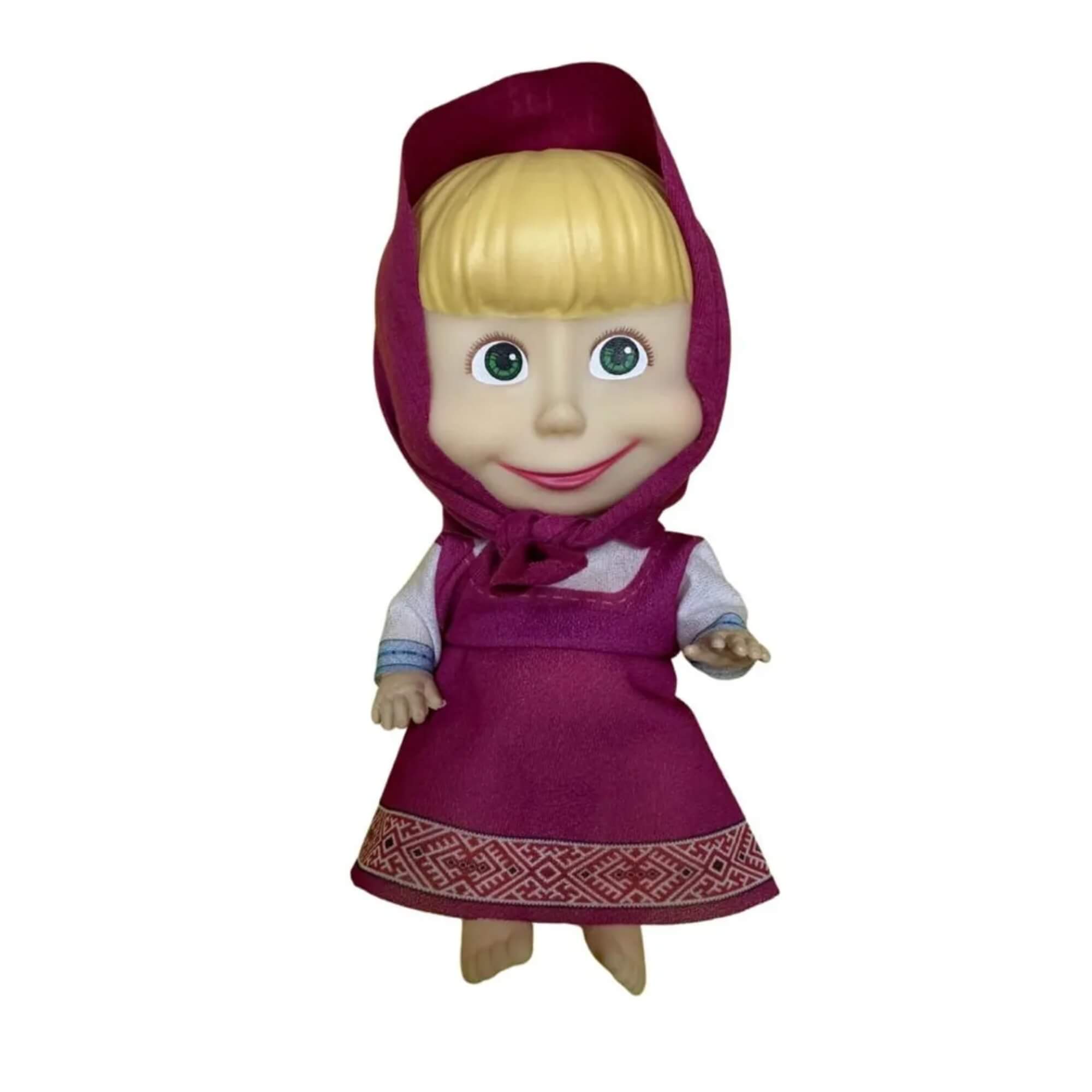 Boneca Masha E O Urso 18 cm com Acessórios para Crianças a Partir de 3 Anos Cotiplas - 2569