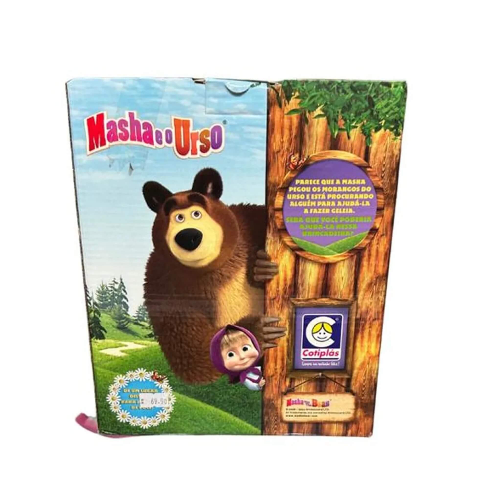 Boneca Masha E O Urso 18 cm com Acessórios para Crianças a Partir de 3 Anos Cotiplas - 2569
