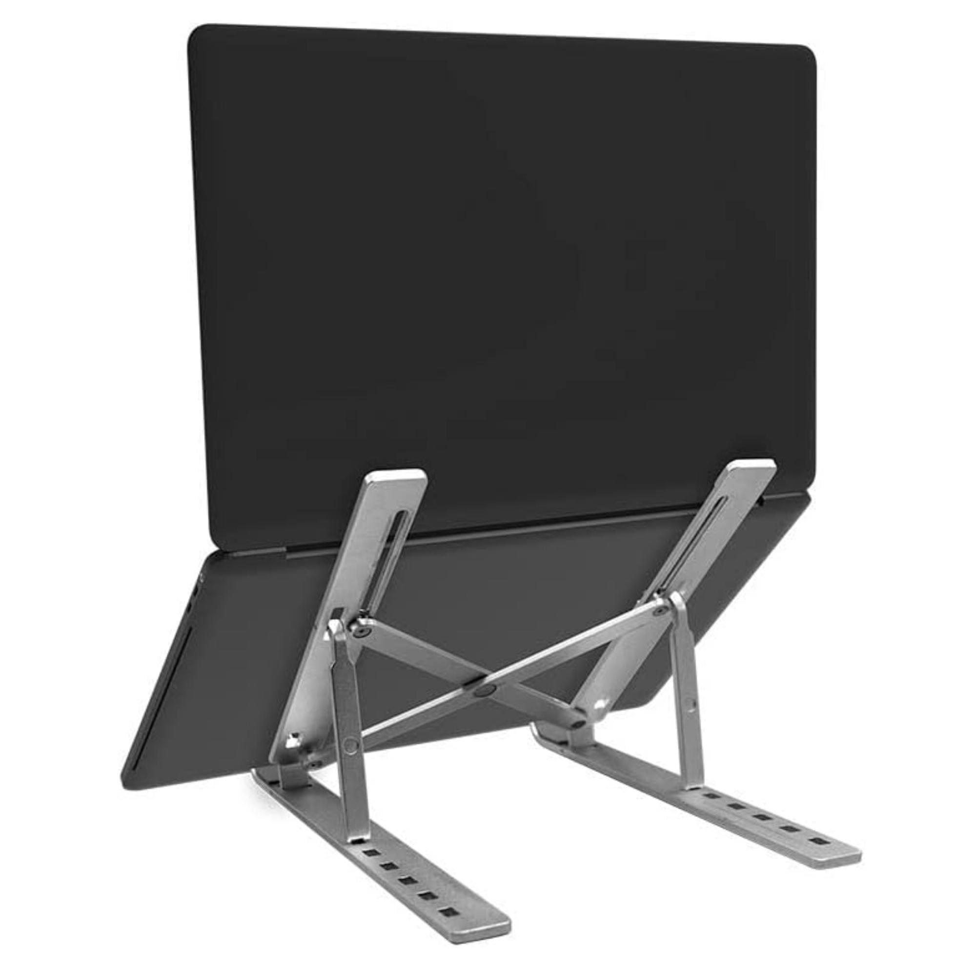 Suporte para Notebook ou Tablet Regulável e Portátil em Alumínio Cor Prata Multilaser - AC378