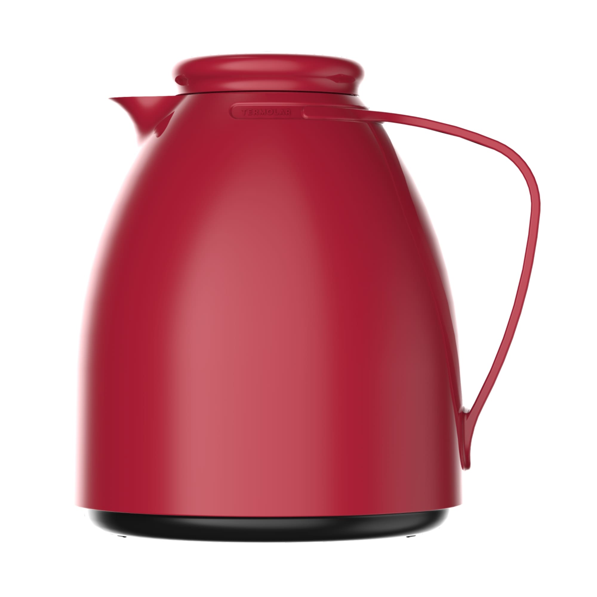 Garrafa Térmica Bule Luna 500ml Vermelho Plástico Isolamento de Ampola de Vidro Termolar - 57669
