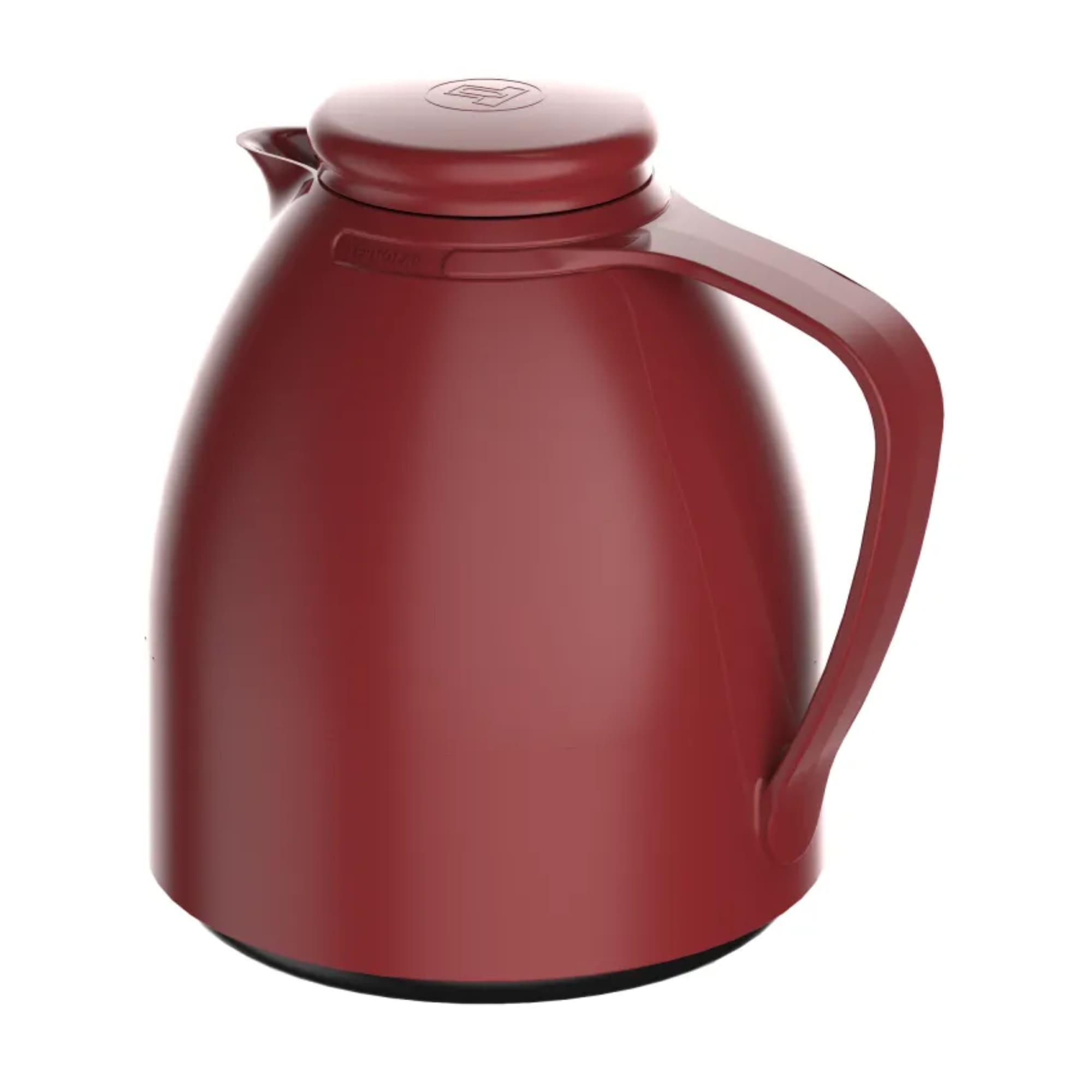 Garrafa Térmica Bule Luna 500ml Vermelho Plástico Isolamento de Ampola de Vidro Termolar - 57669