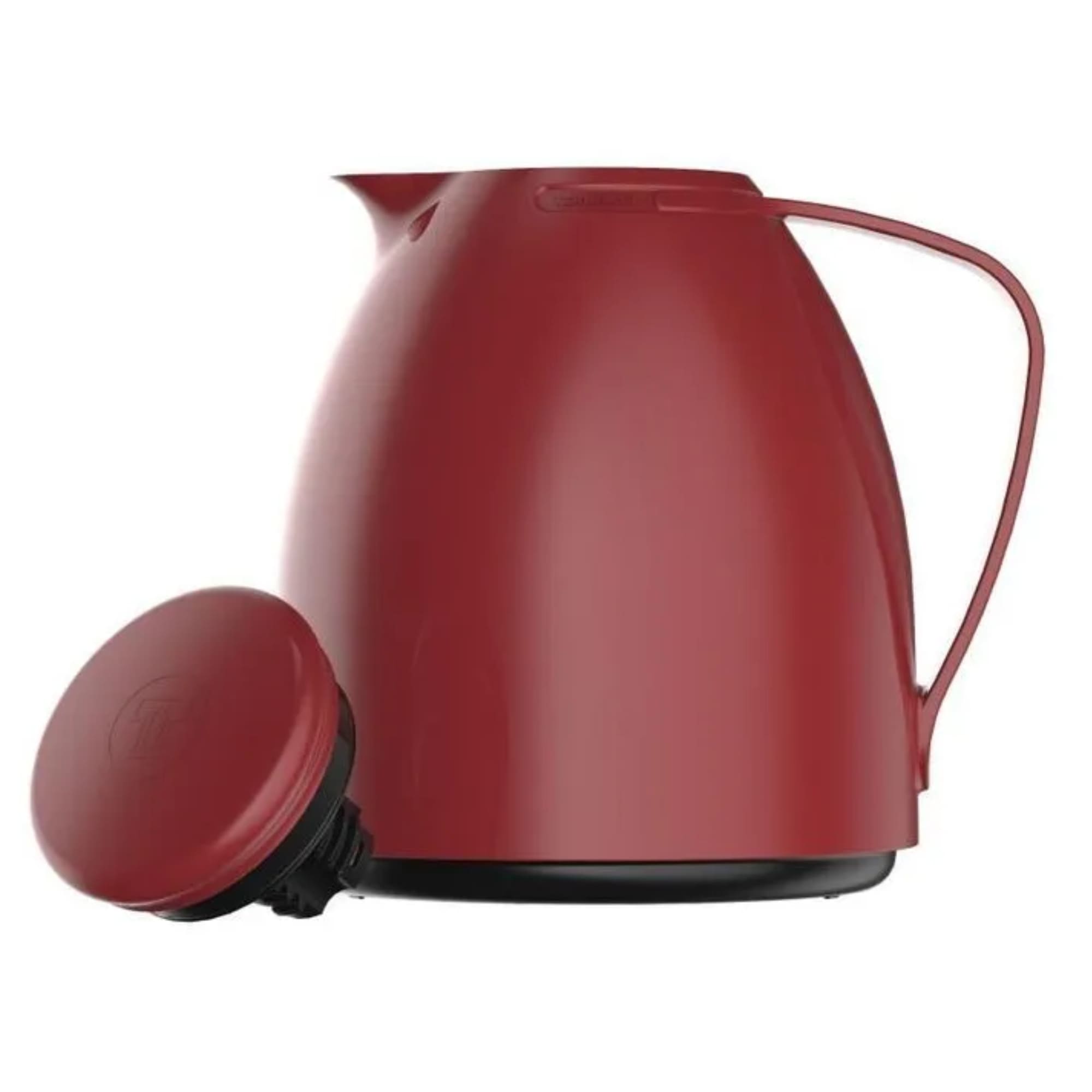 Garrafa Térmica Bule Luna 500ml Vermelho Plástico Isolamento de Ampola de Vidro Termolar - 57669