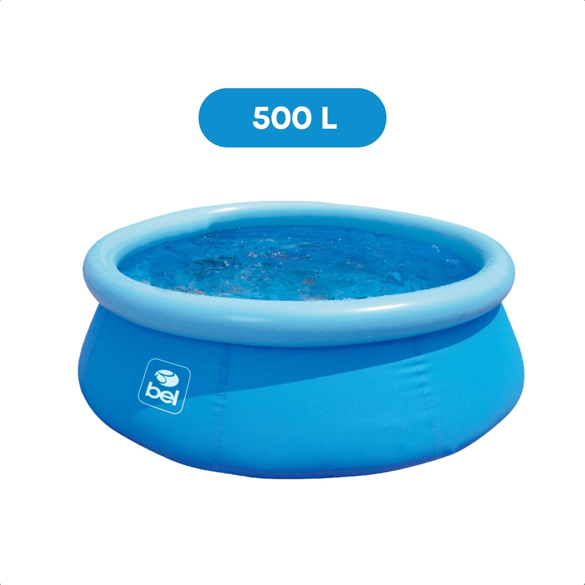 Piscina Inflável Infantil 500 Litros PVC 1,50m x 38cm Cor Azul com Kit Reparo BEL - 50000
