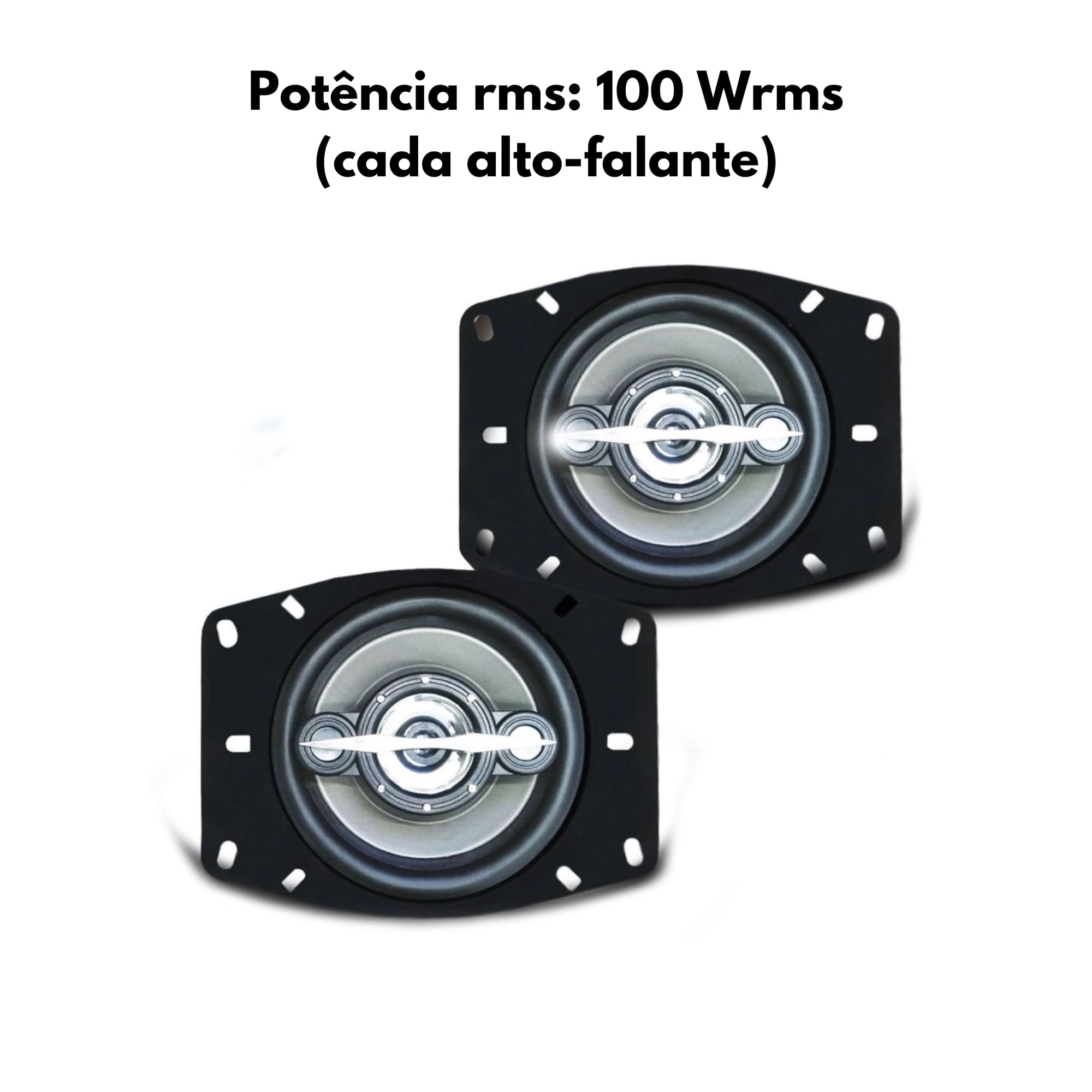 Kit Par Alto Falante Leson Quadriaxial 4x6 200W 4 Polegadas 4 Ohms Leson - 2LS100046