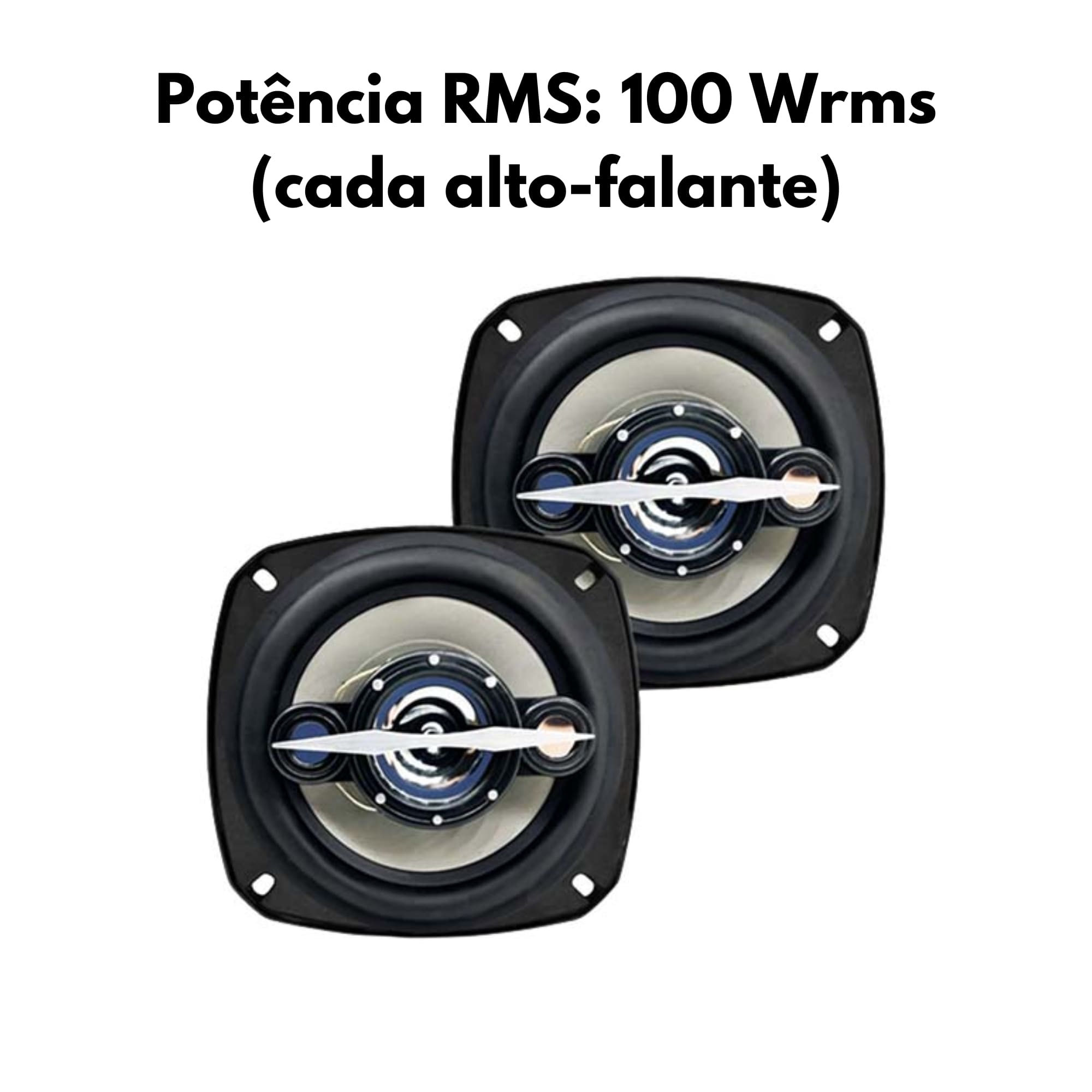 Kit Par Alto Falante 4 Polegadas Quadriaxial Leson Ls4 200W 4 Ohms Auto Leson 2LSNE0040
