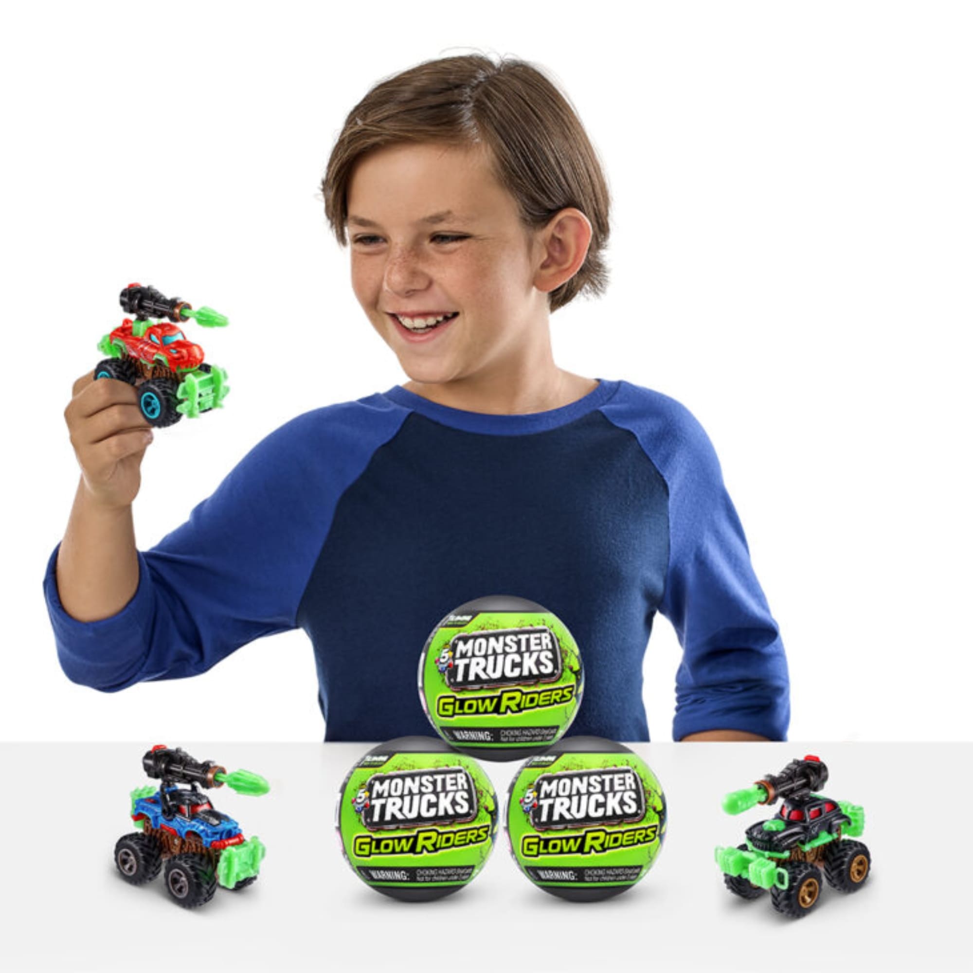 Brinquedo 5 Surprise Bolinha Surpresa Miniatura Vários Modelos Sortidos - Xalingo Modelo:Monster Truck