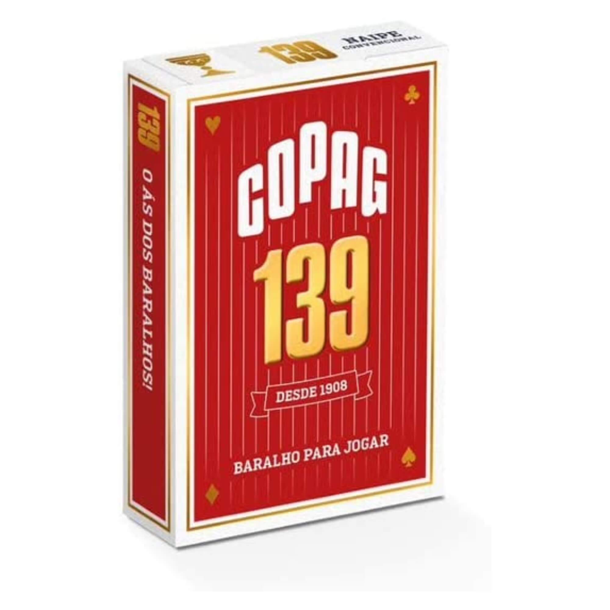 Kit 12 Baralhos 139 Tradicional Naipe Convencional Cartas em Couchê Copag - 93048