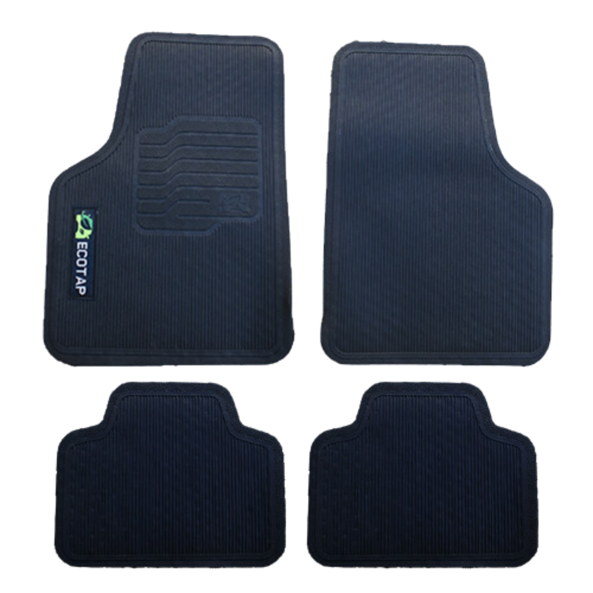 Tapete Para Carro 04 Peças Preto Adaptável Universal Unitário Ecotap - U2872